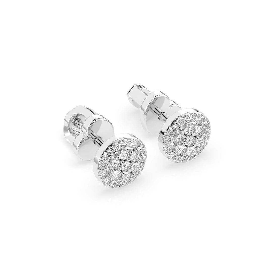 Illusion Earring (Round), 0.16 ct — 102-10072 - Prestige Stones