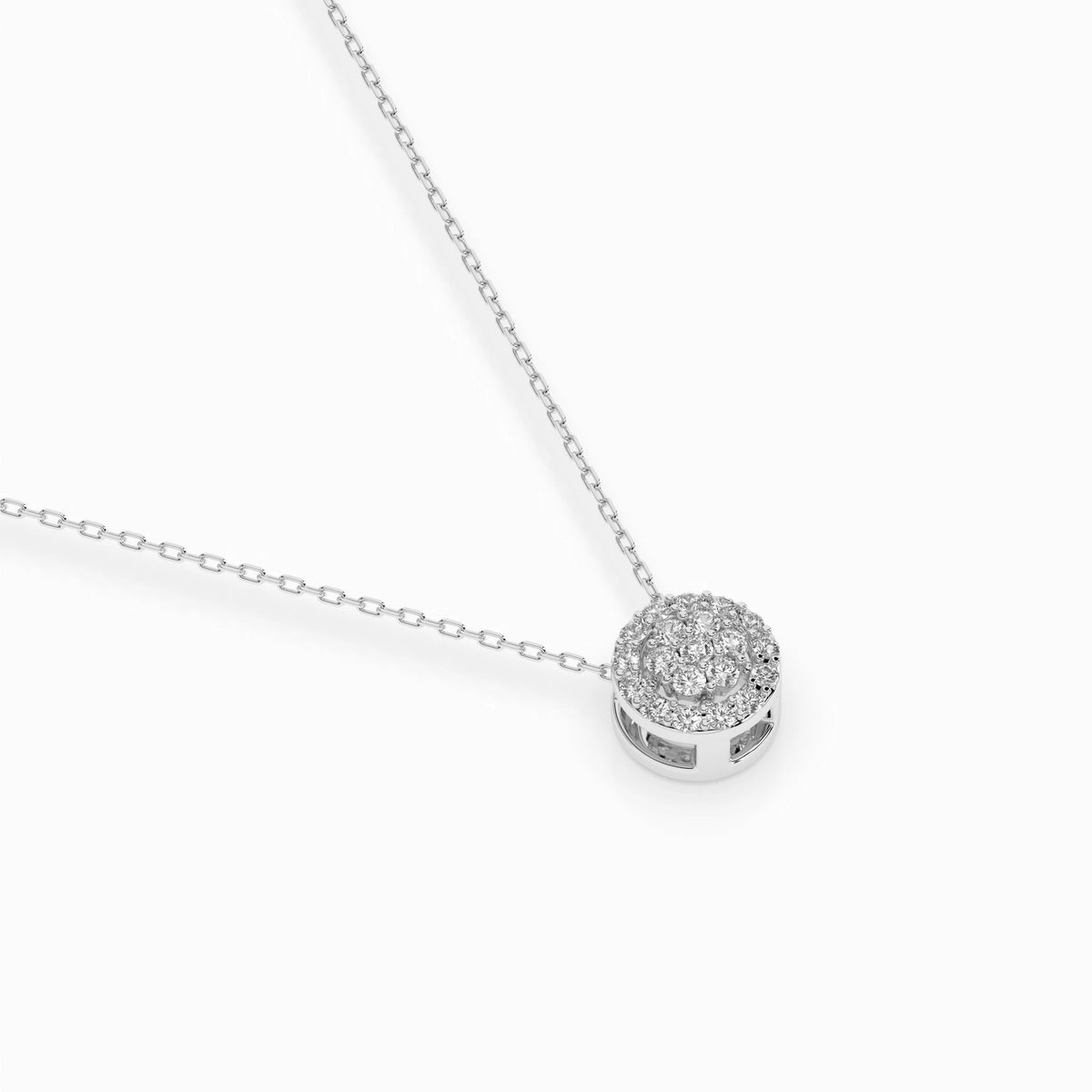 Illusion Necklace (Round), 0.08 ct — 104-10038 - Prestige Stones