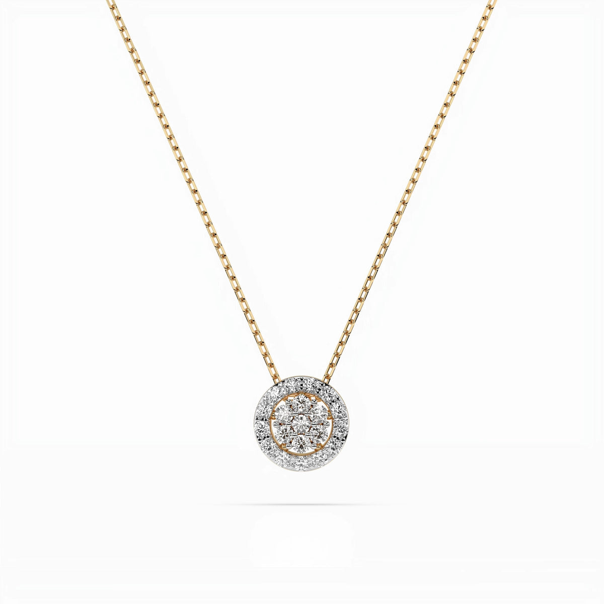 Illusion Necklace (Round), 0.08 ct — 104-10038 - Prestige Stones