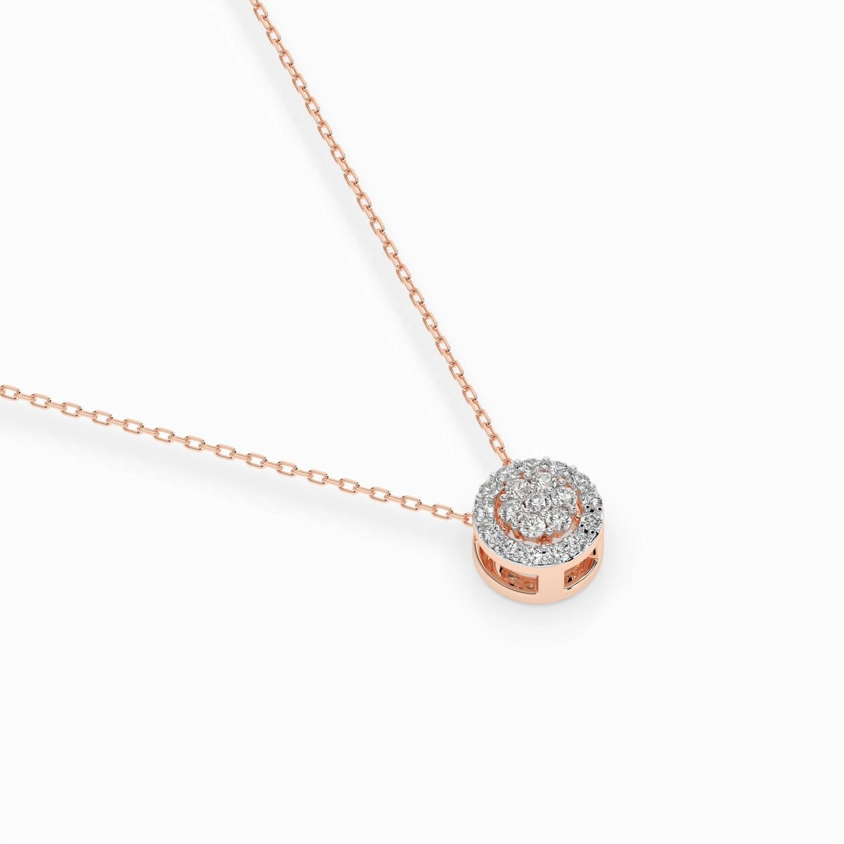 Illusion Necklace (Round), 0.08 ct — 104-10038 - Prestige Stones