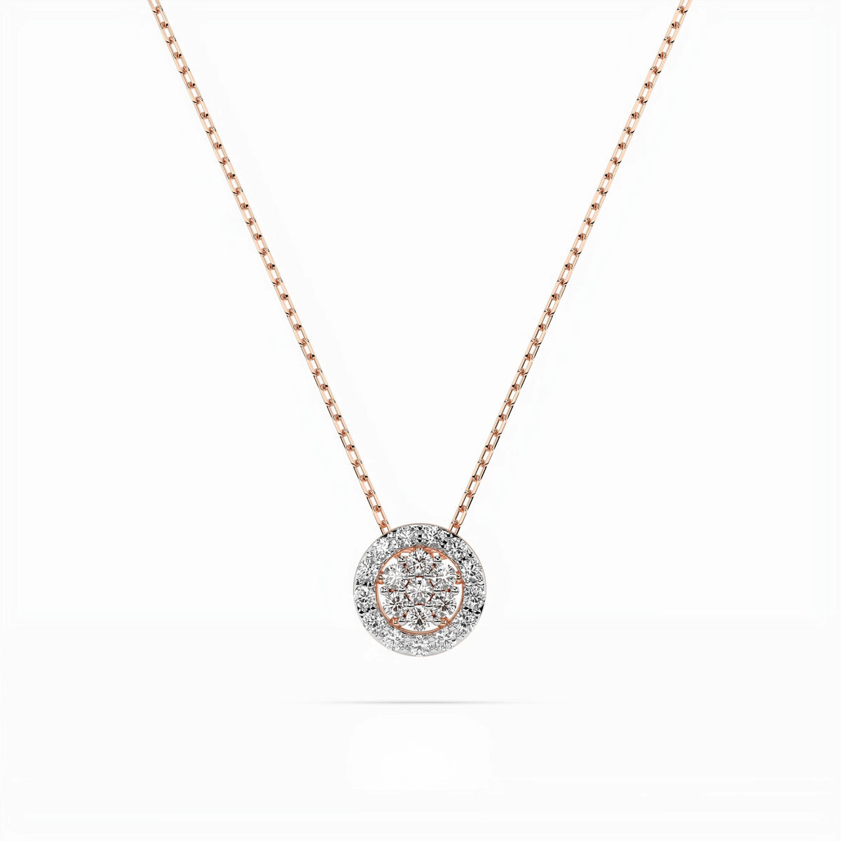 Illusion Necklace (Round), 0.08 ct — 104-10038 - Prestige Stones