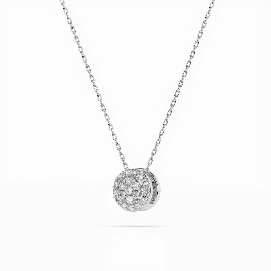 Illusion Necklace (Round), 0.08 ct — 104-10038 - Prestige Stones