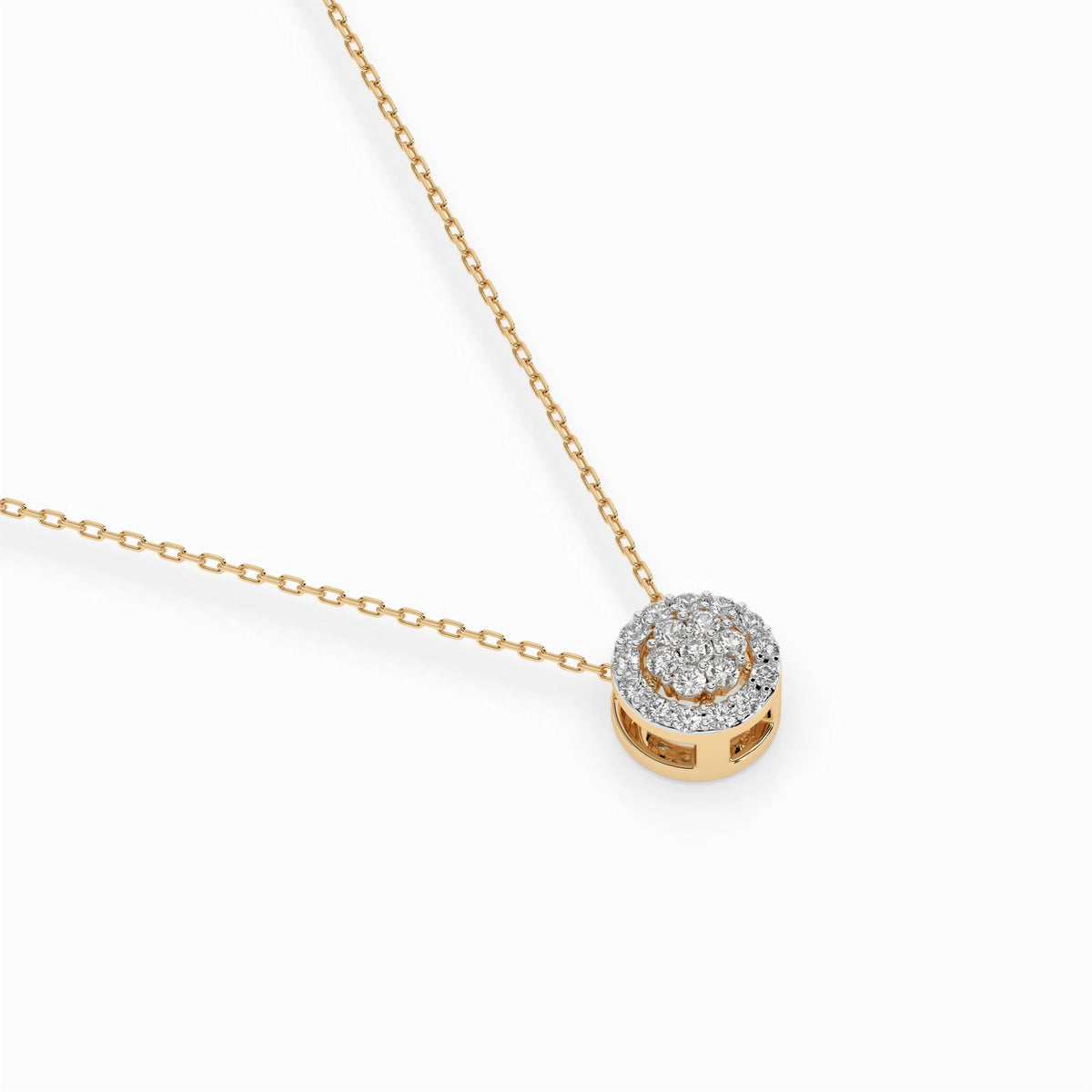 Illusion Necklace (Round), 0.08 ct — 104-10038 - Prestige Stones