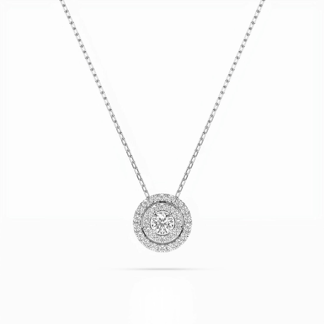 Illusion Necklace (Round), 0.09 ct — 104-10043 - Prestige Stones