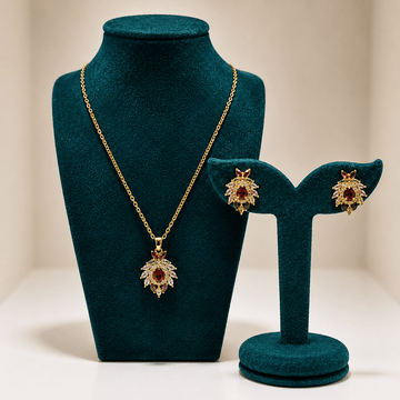 Imperial Ruby Blossom Jewellery Set - Prestige Stones