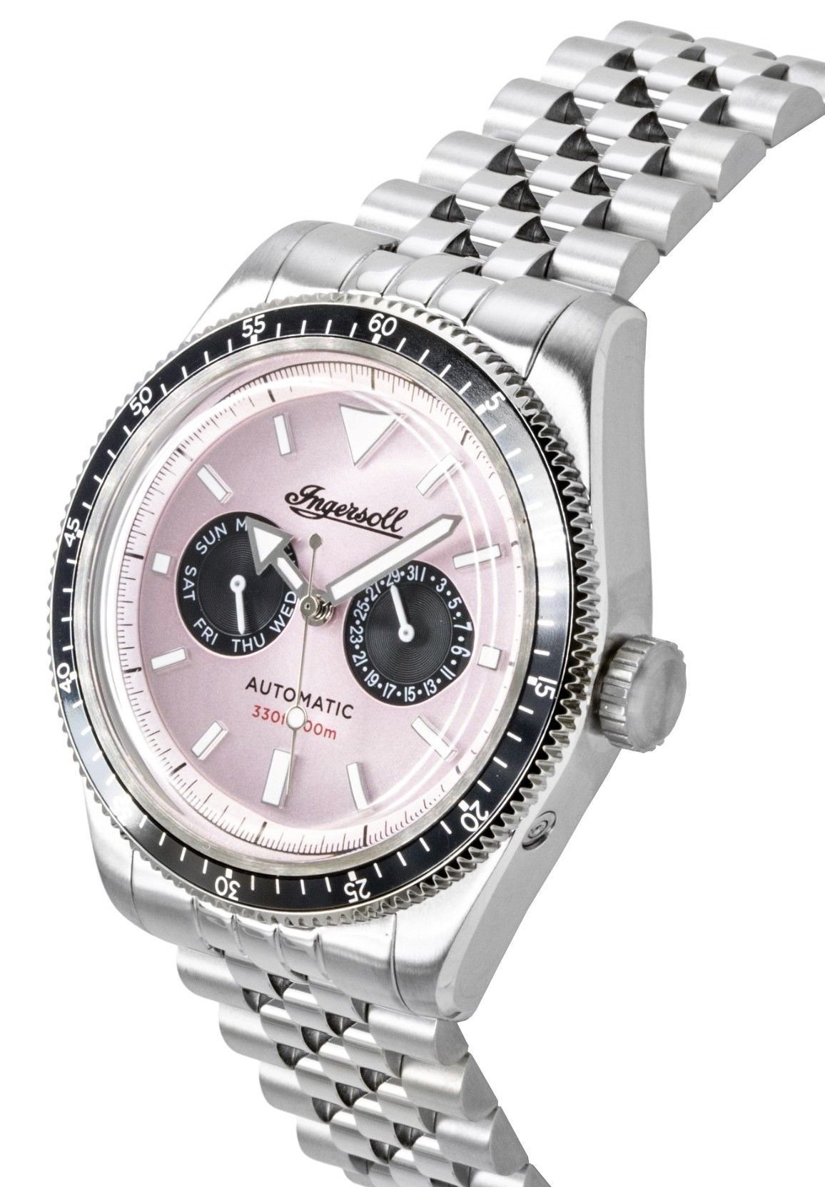 Ingersoll Outlaw Stainless Steel Pink Dial Automatic I17201 Men's Watch - Prestige Stones