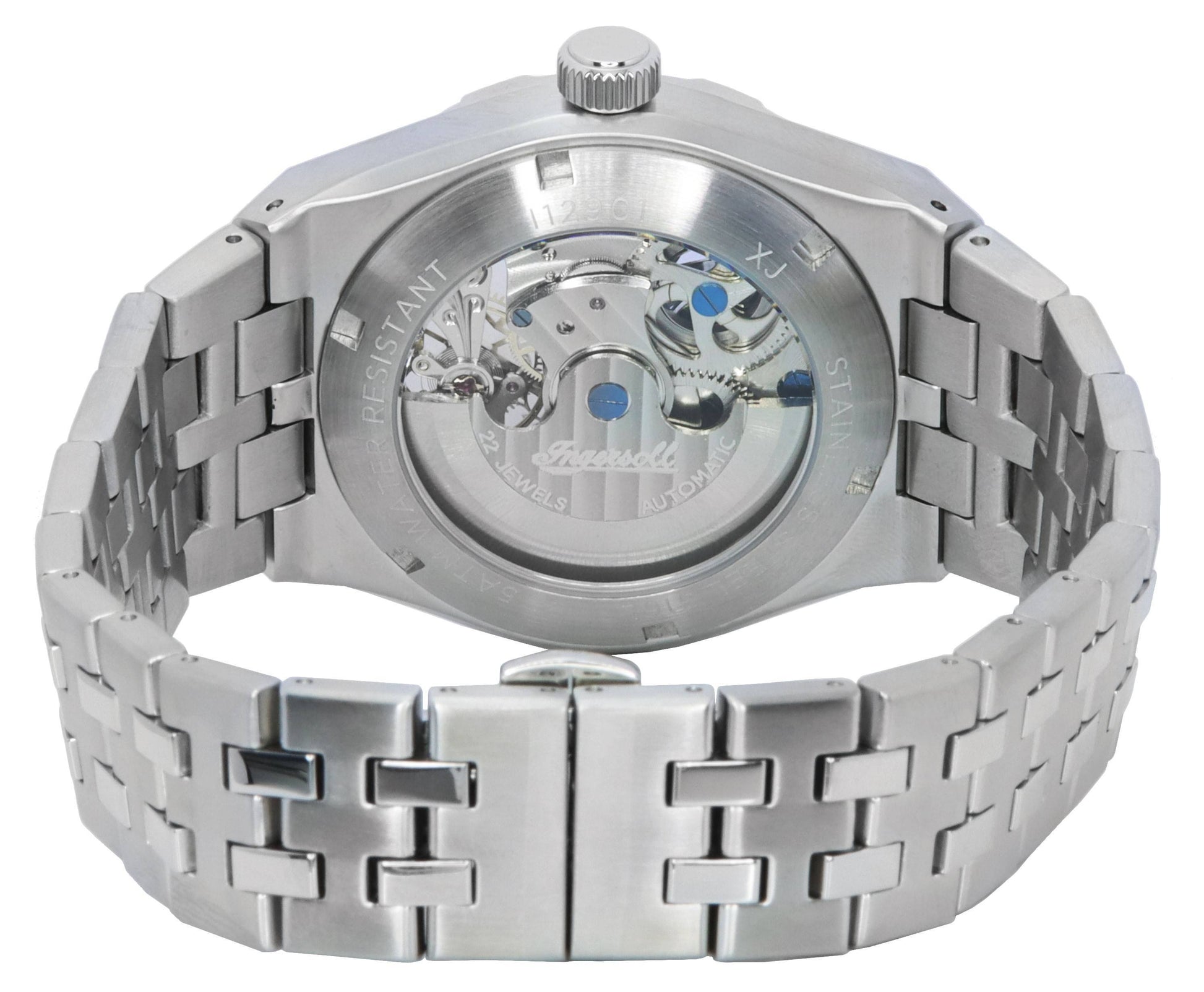 Ingersoll The Broadway Dual Time Skeleton Black Dial Automatic I12901 Men's Watch - Prestige Stones
