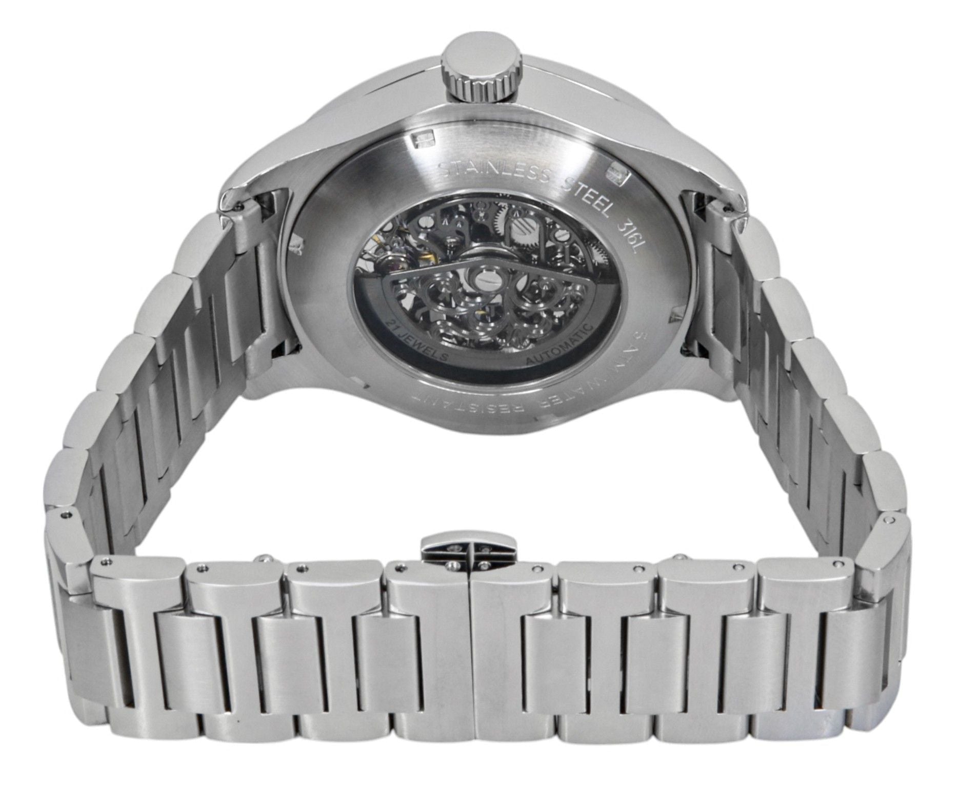Ingersoll The Bronc Stainless Steel Black Skeleton Dial Automatic I16701 Men's Watch - Prestige Stones