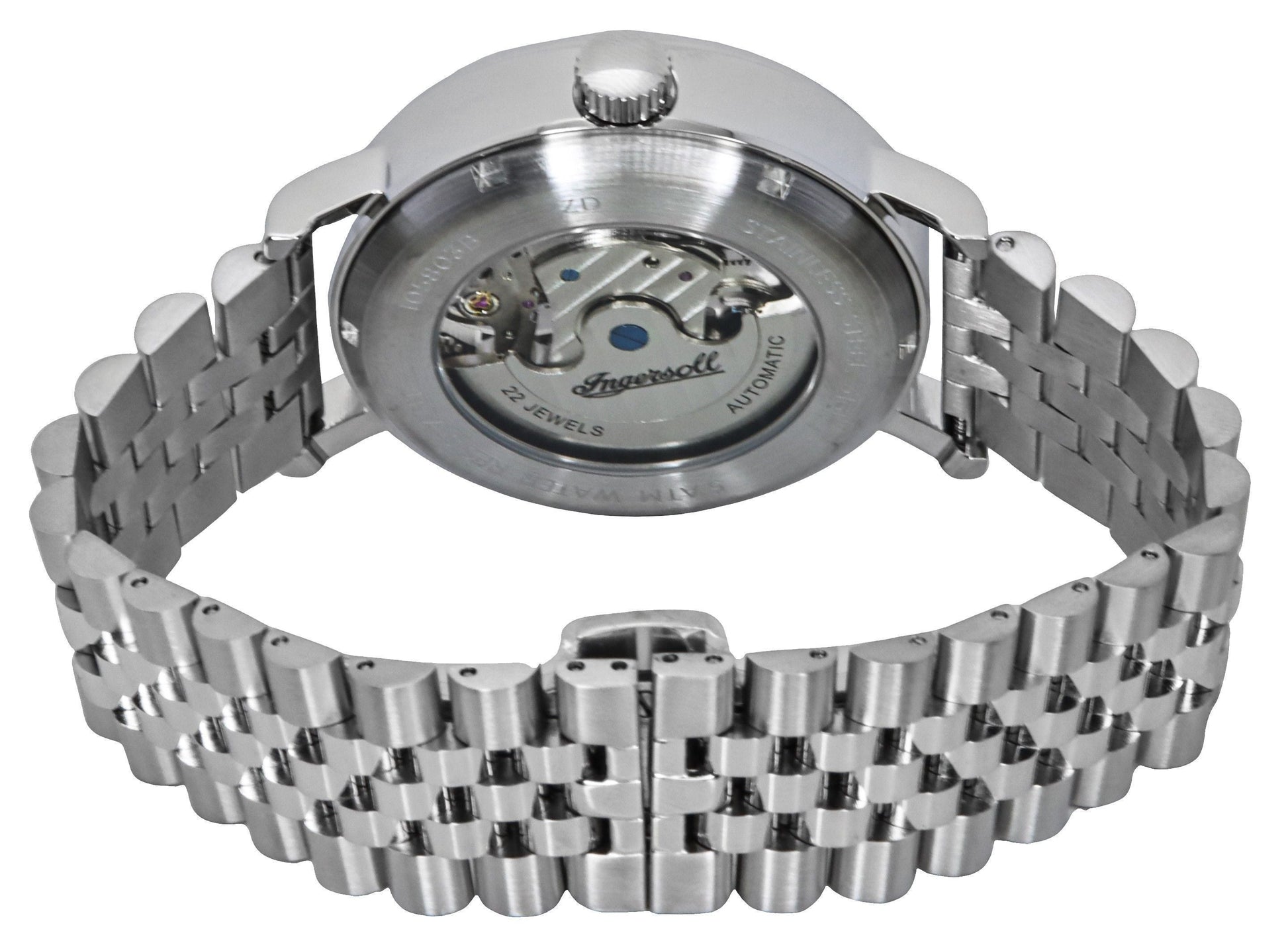 Ingersoll The Charles Stainless Steel Silver Skeleton Dial Automatic I05803B Men's Watch - Prestige Stones