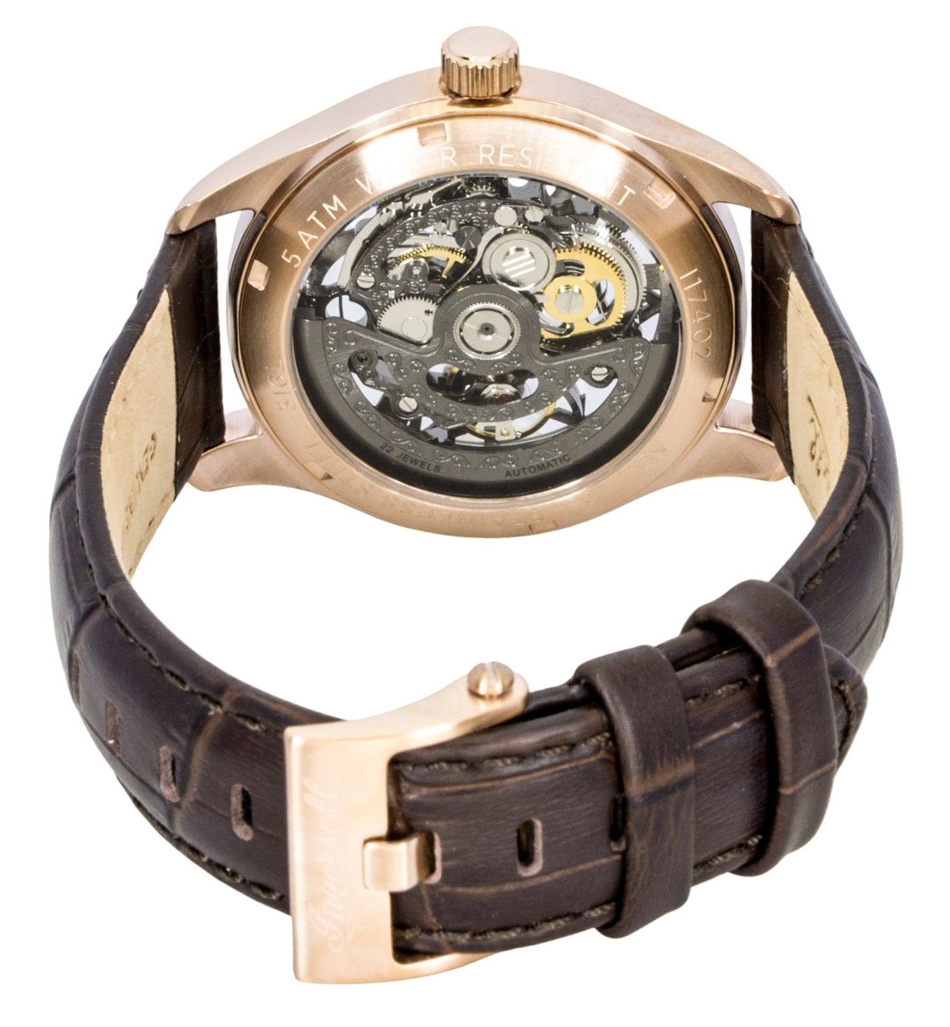 Ingersoll The Maverick Leather Strap Grey Skeleton Dial Automatic I17402 Men's Watch - Prestige Stones