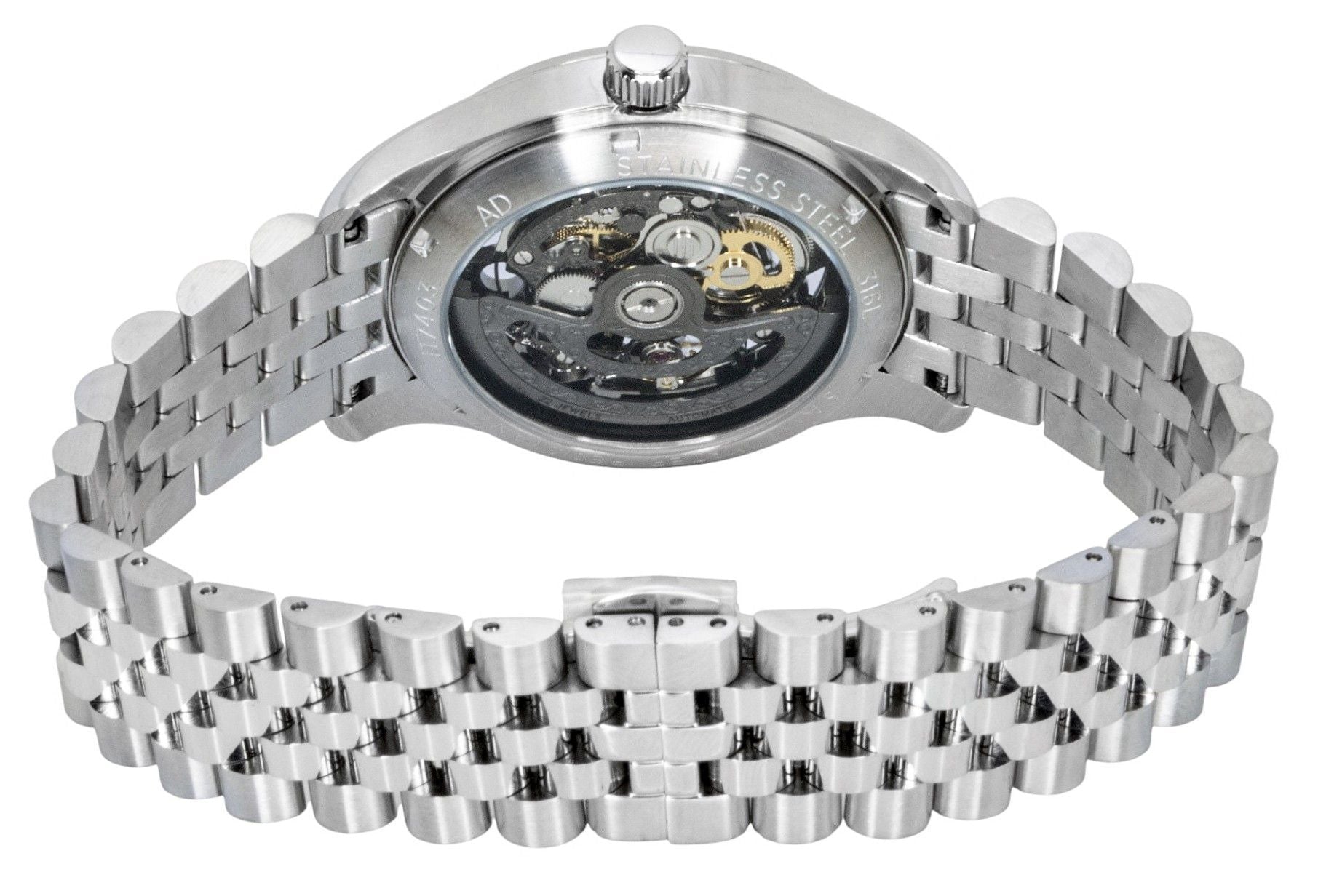 Ingersoll The Maverick Stainless Steel Black Skeleton Dial Automatic I17403 Men's Watch - Prestige Stones