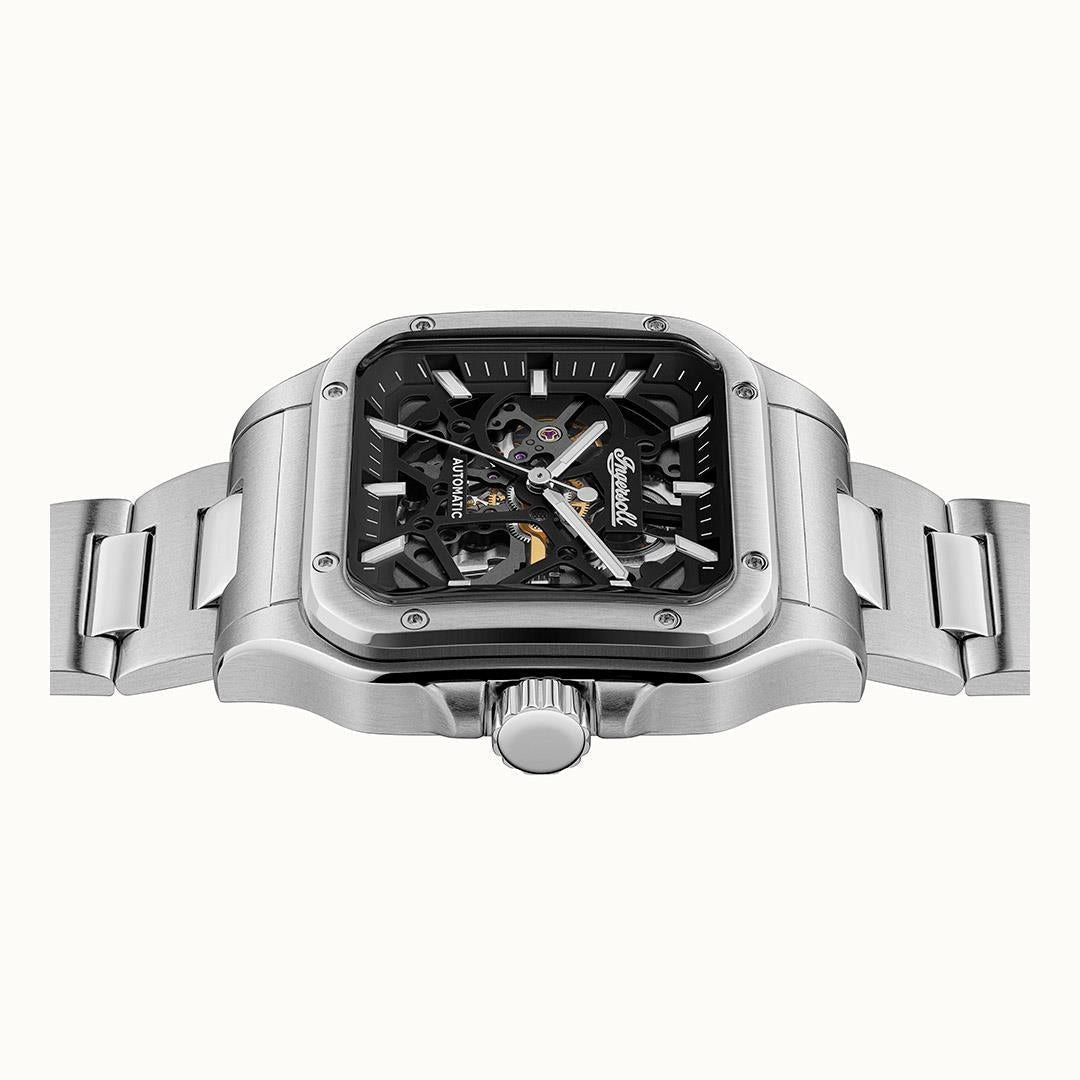 Ingersoll The Ollie Stainless Steel Black Skeleton Dial Automatic I14501 Men's Watch - Prestige Stones