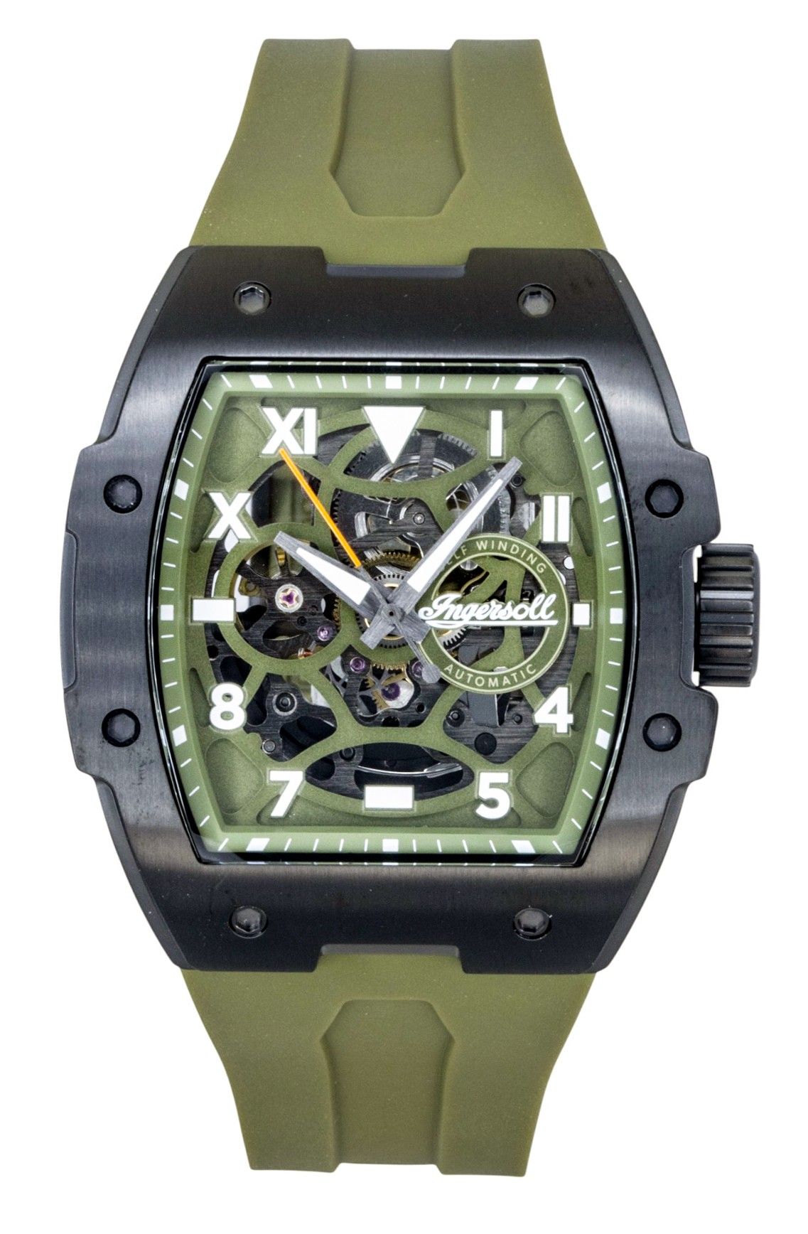 Ingersoll The Play Polyurethane Strap Green Skeleton Dial Automatic I15303 Men's Watch - Prestige Stones