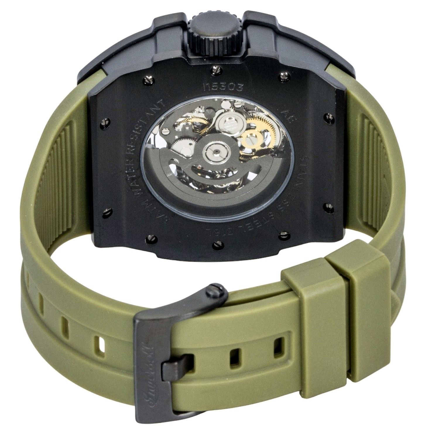 Ingersoll The Play Polyurethane Strap Green Skeleton Dial Automatic I15303 Men's Watch - Prestige Stones