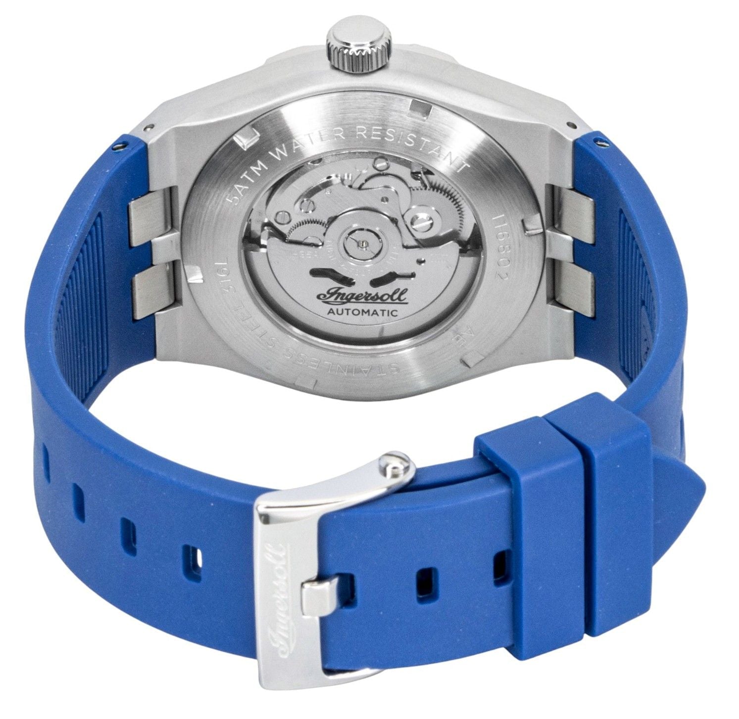 Ingersoll The Rider Polyurethane Strap Blue Dial Automatic I16802 Men's Watch - Prestige Stones