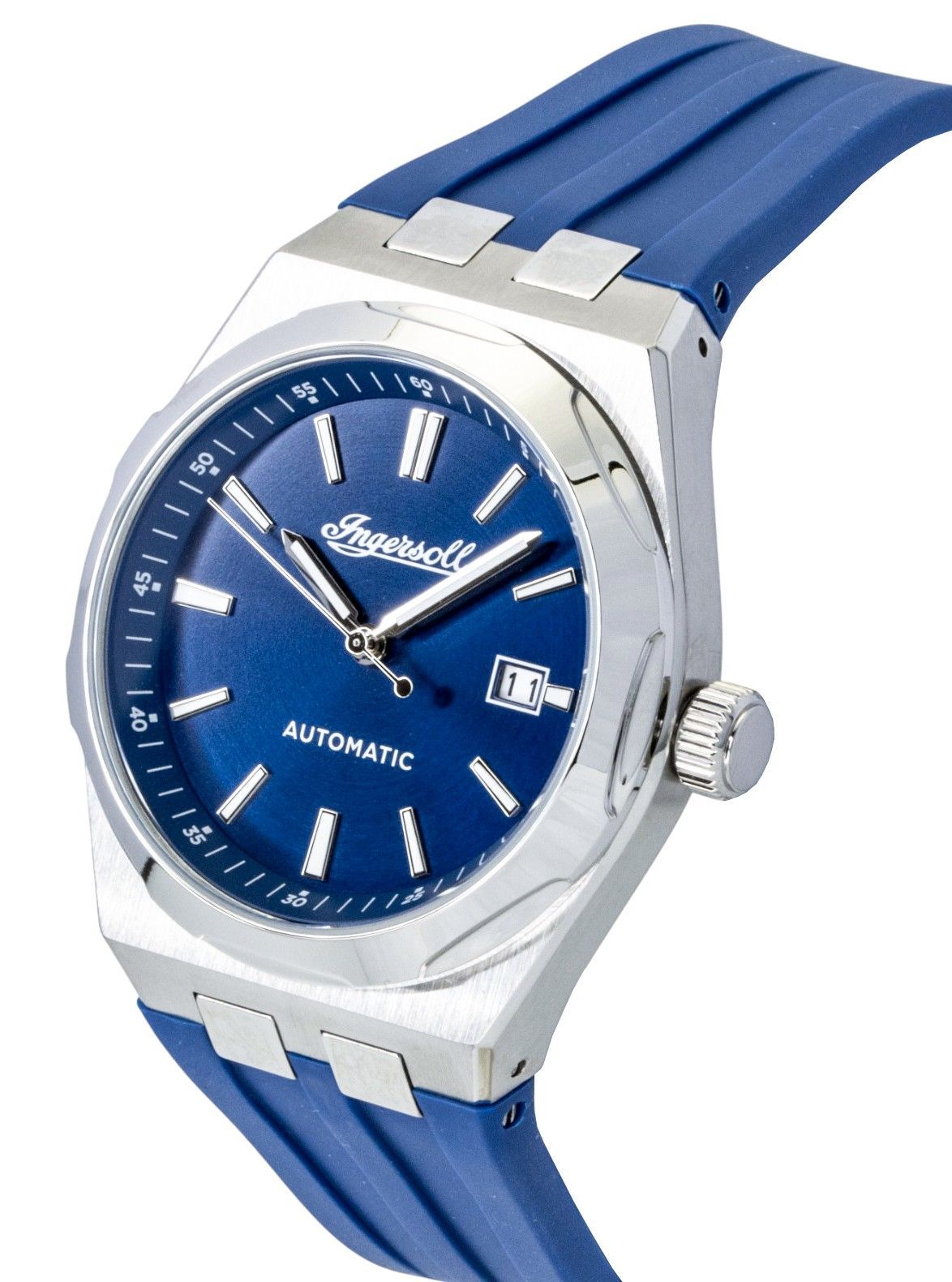 Ingersoll The Rider Polyurethane Strap Blue Dial Automatic I16802 Men's Watch - Prestige Stones