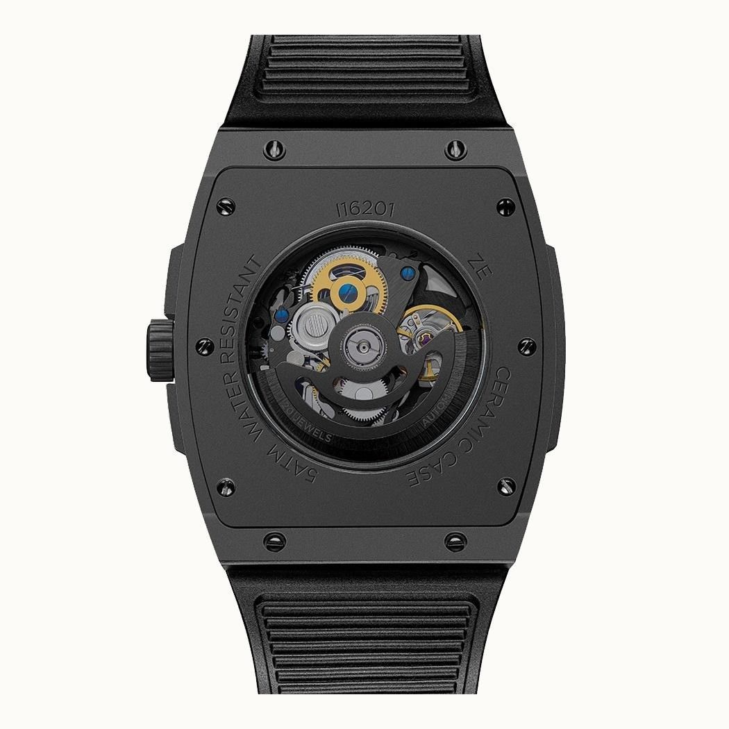 Ingersoll The Rim Polyurethane Strap Black Skeleton Dial Automatic I16201 Men's Watch - Prestige Stones