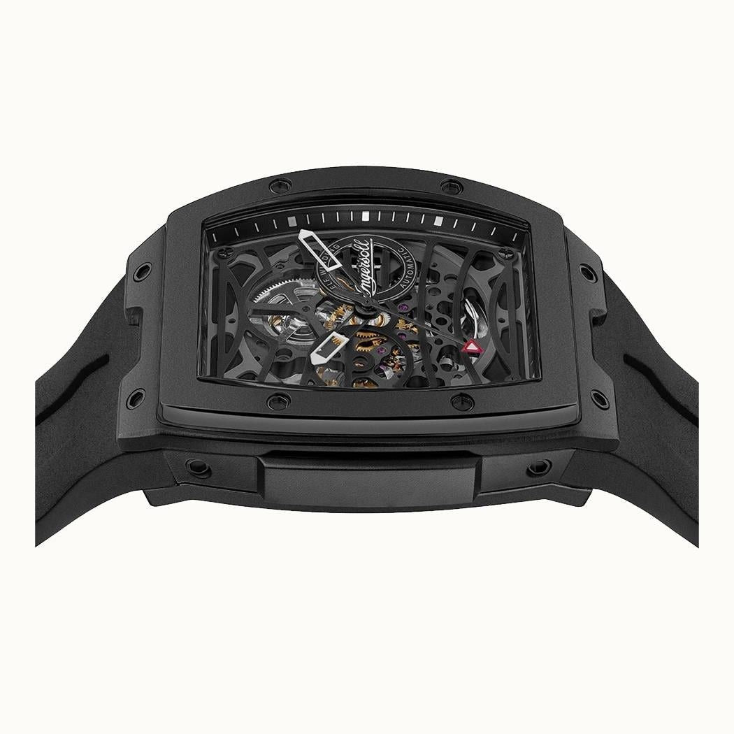 Ingersoll The Rim Polyurethane Strap Black Skeleton Dial Automatic I16201 Men's Watch - Prestige Stones