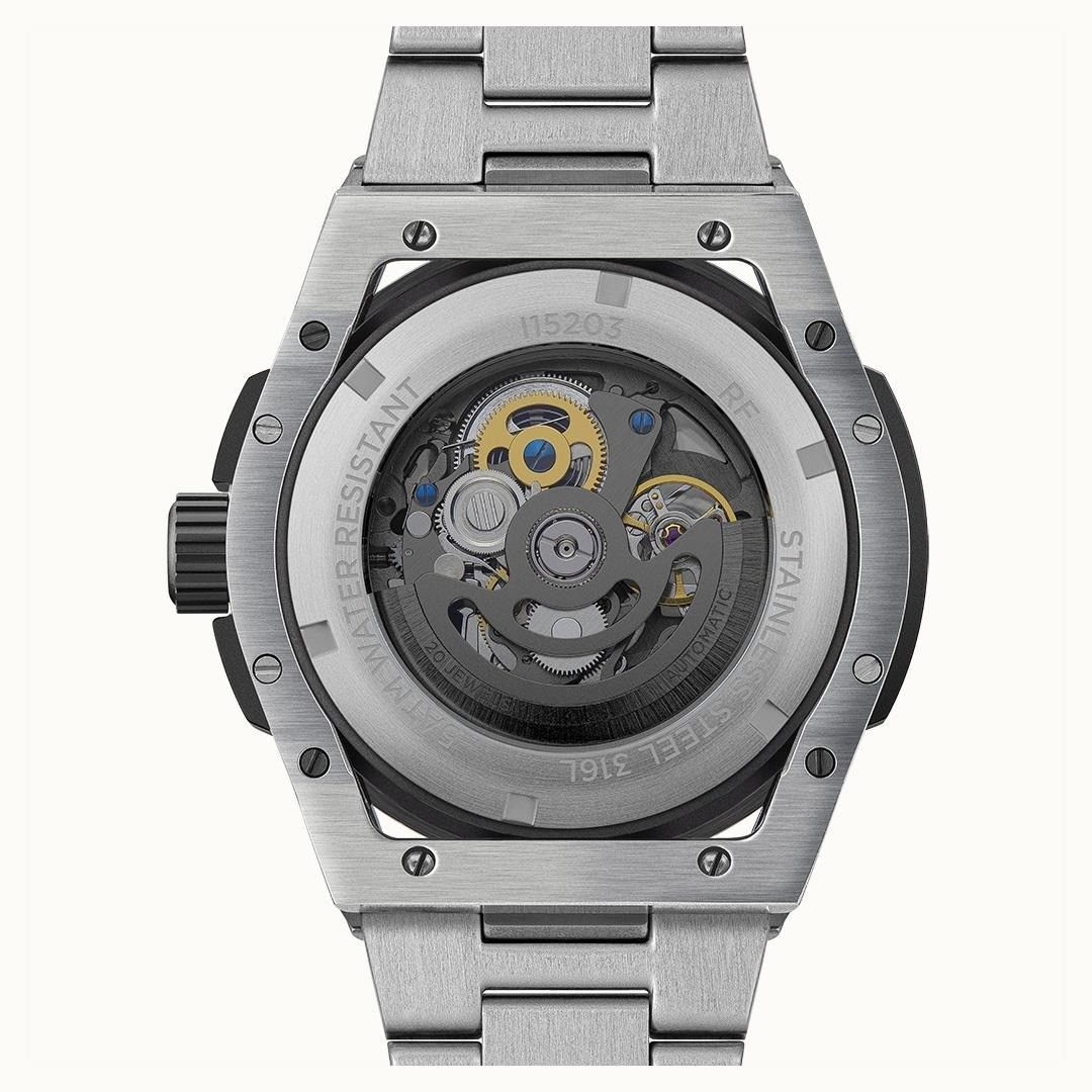 Ingersoll The Springfield Stainless Steel Black Skeleton Dial Automatic I15203 Men's Watch - Prestige Stones