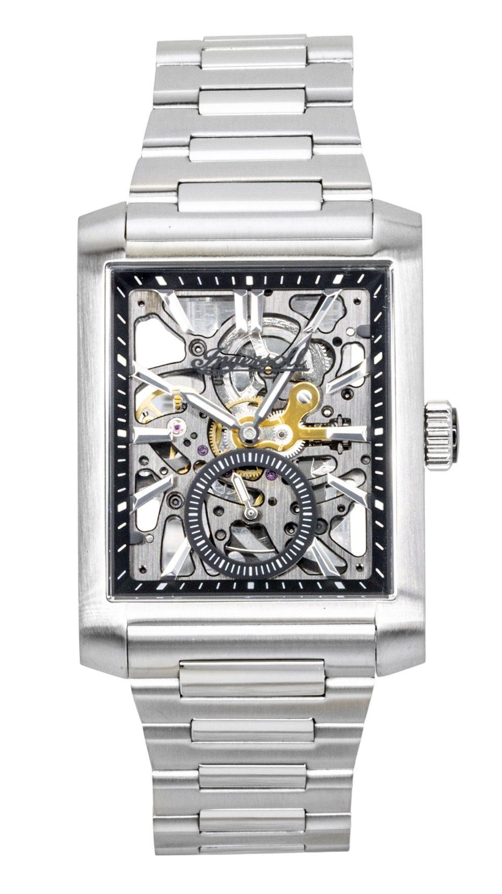 Ingersoll The Spur Stainless Steel Black Skeleton Dial Automatic I17001 Men's Watch - Prestige Stones
