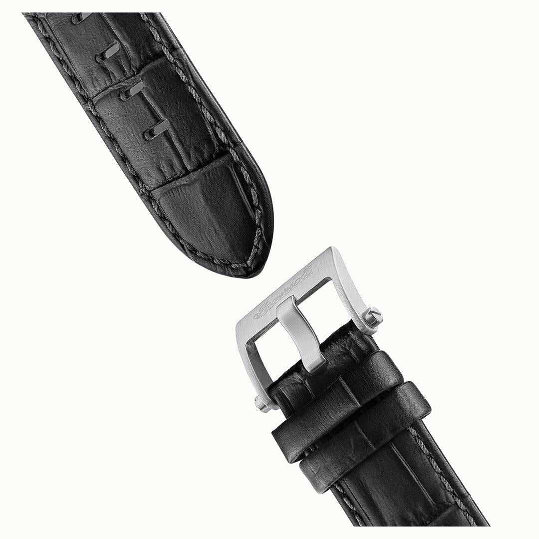 Ingersoll The Varsity Sun And Moon Phase Leather Strap Skeleton Grey Dial Automatic I15402 Men's Watch - Prestige Stones