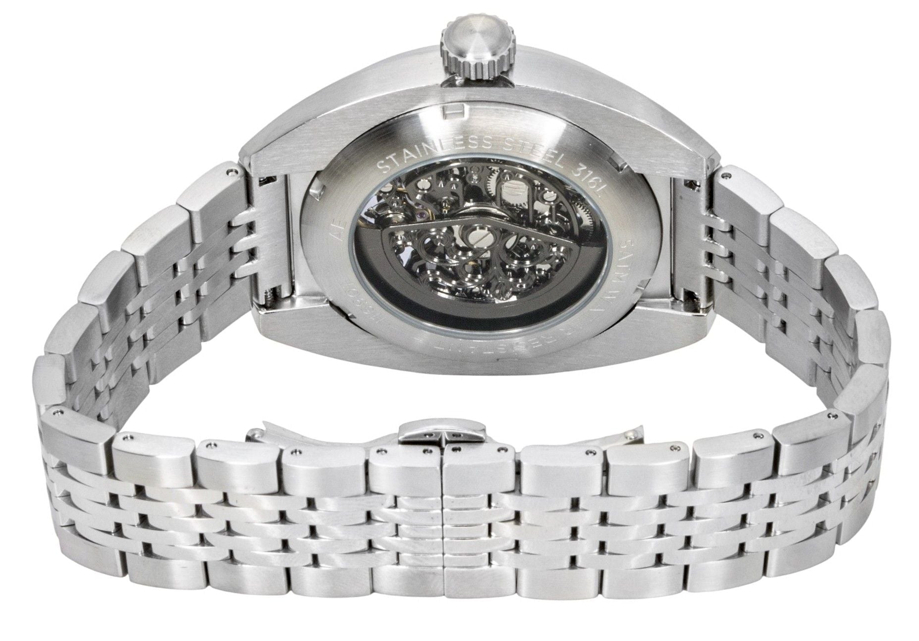 Ingersoll The Wrangler Stainless Steel Black Skeleton Dial Automatic I16901 Men's Watch - Prestige Stones
