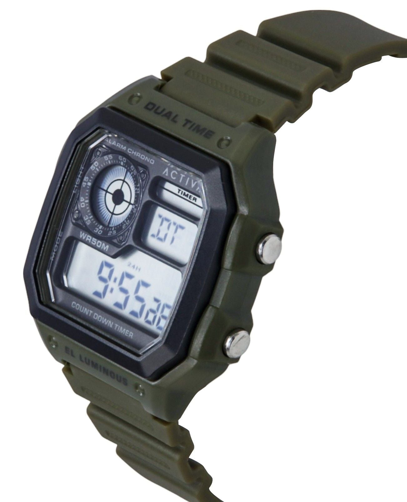 Invicta Activa Digital Green Polyurethane Strap Black Dial Quartz ACW1299 - 002 Men's Watch - Prestige Stones