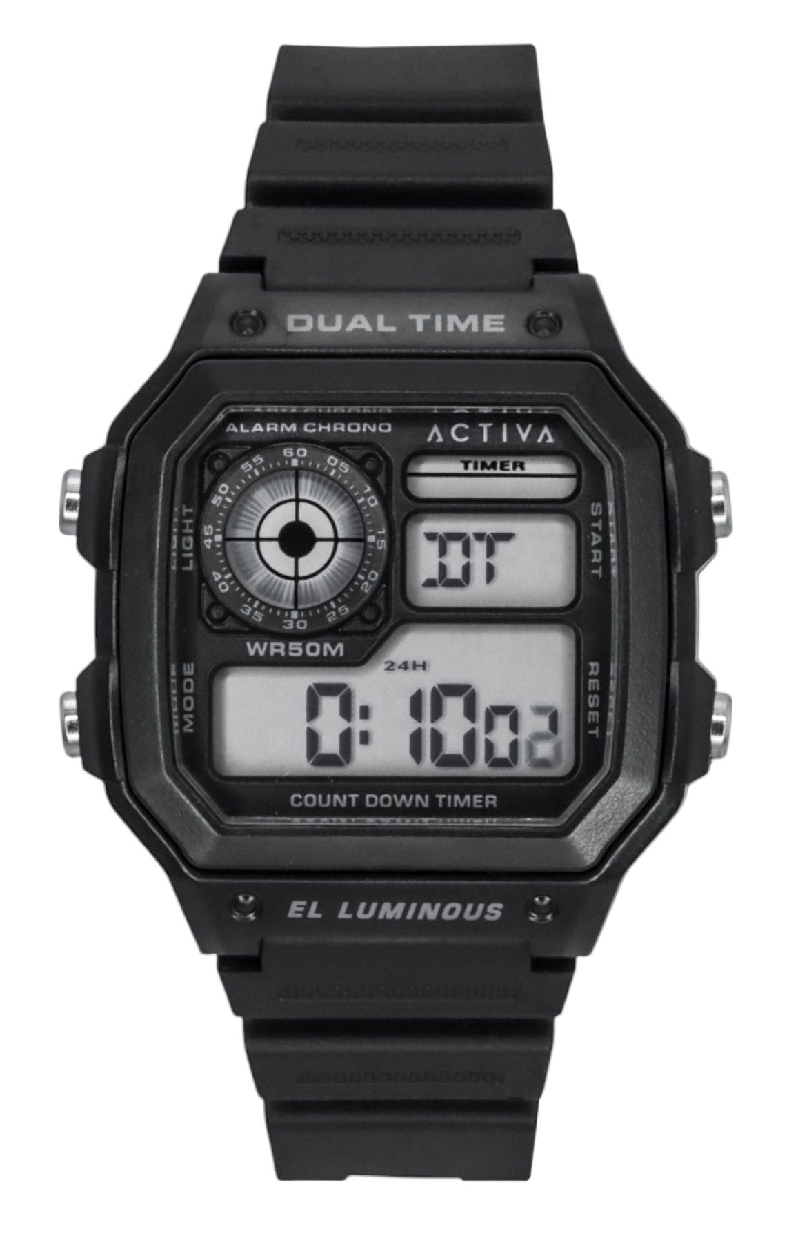 Invicta Activa Digital Polyurethane Strap Black Dial Quartz ACW1299 - 001 Men's Watch - Prestige Stones