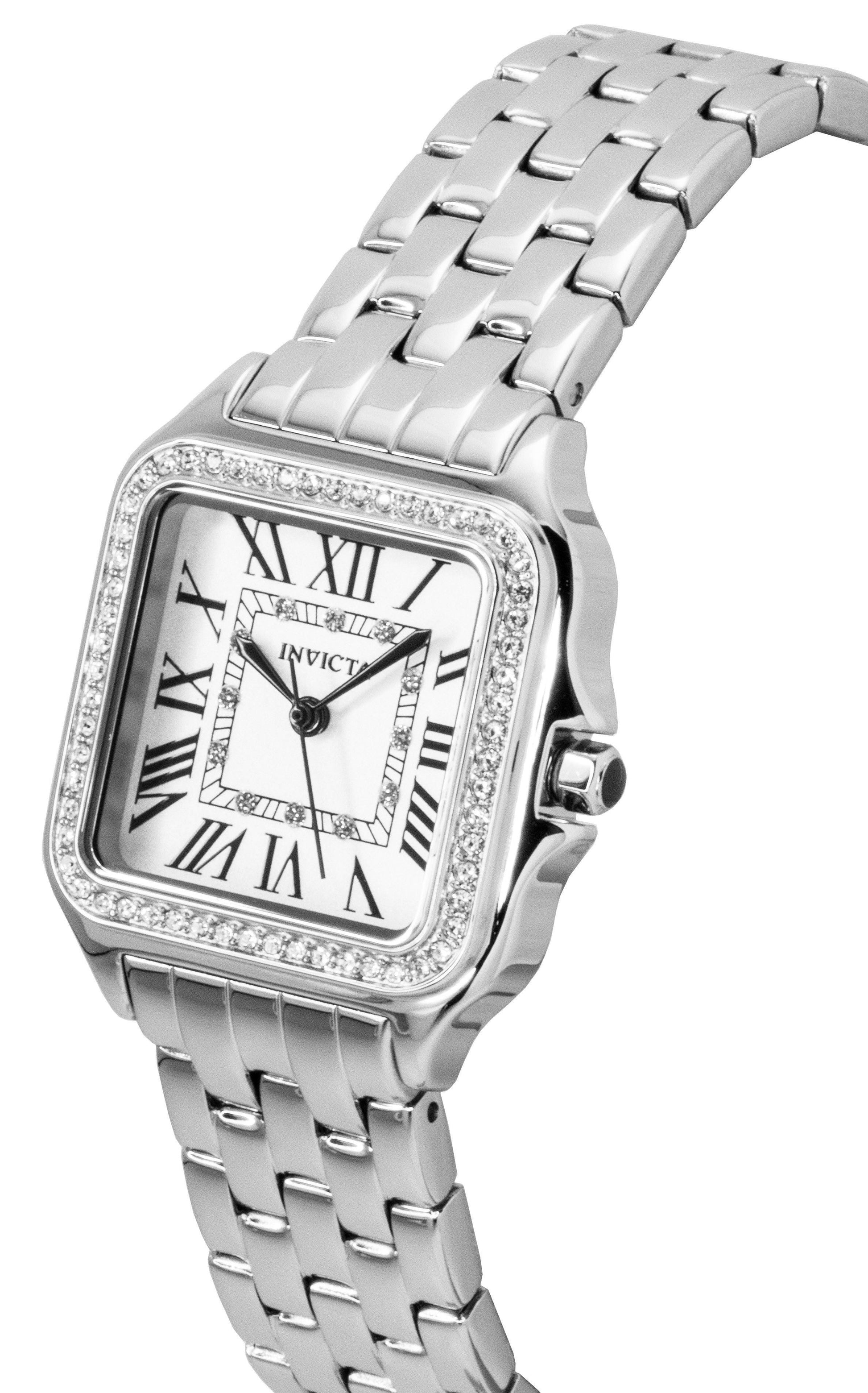 Invicta Angel Stainless Steel Crystal Silver Dial Quartz 48994 Women's Watch - Prestige Stones