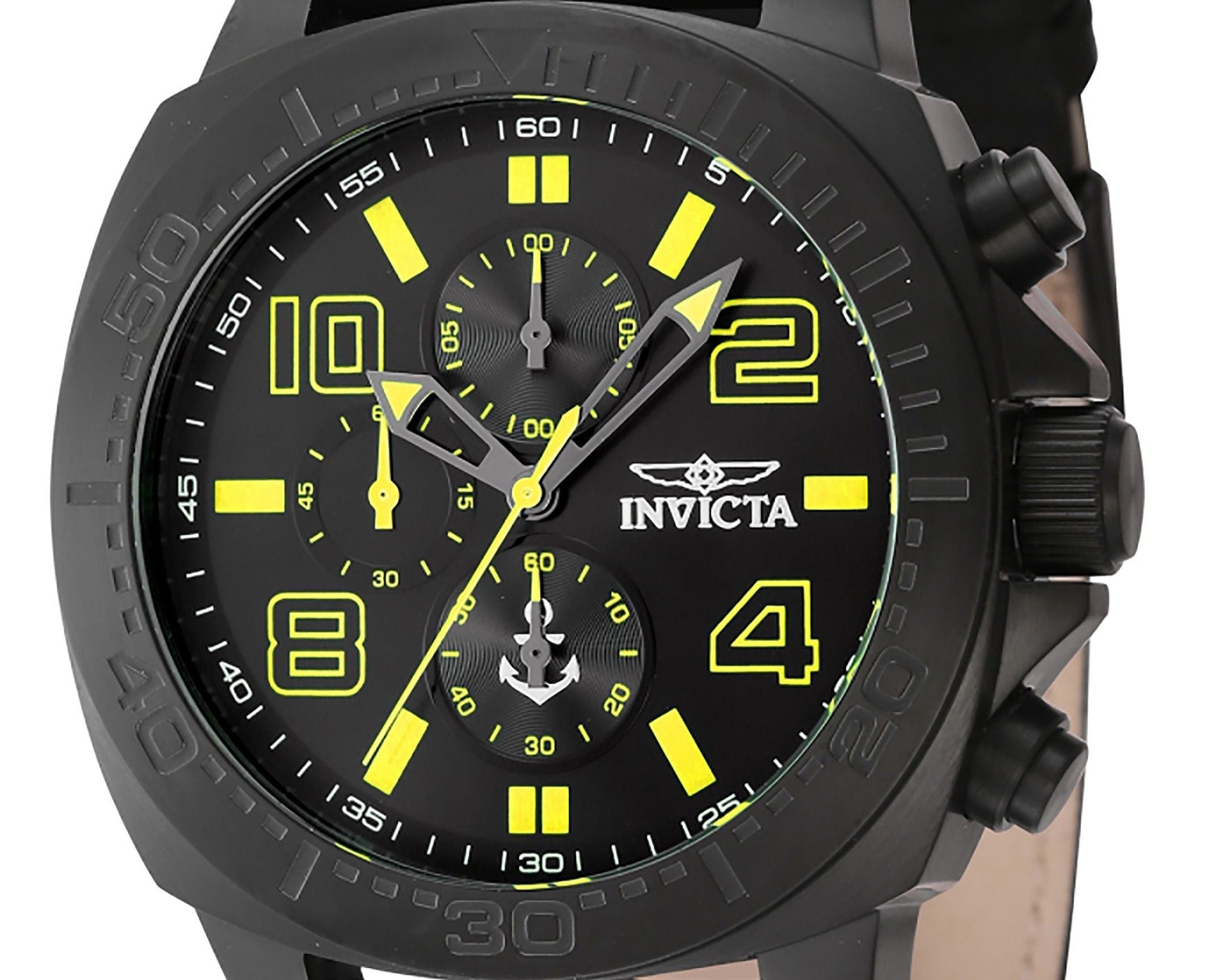 Invicta Ocean Voyage Chronograph Nylon Strap Black Dial Quartz 46287 Men's Watch - Prestige Stones