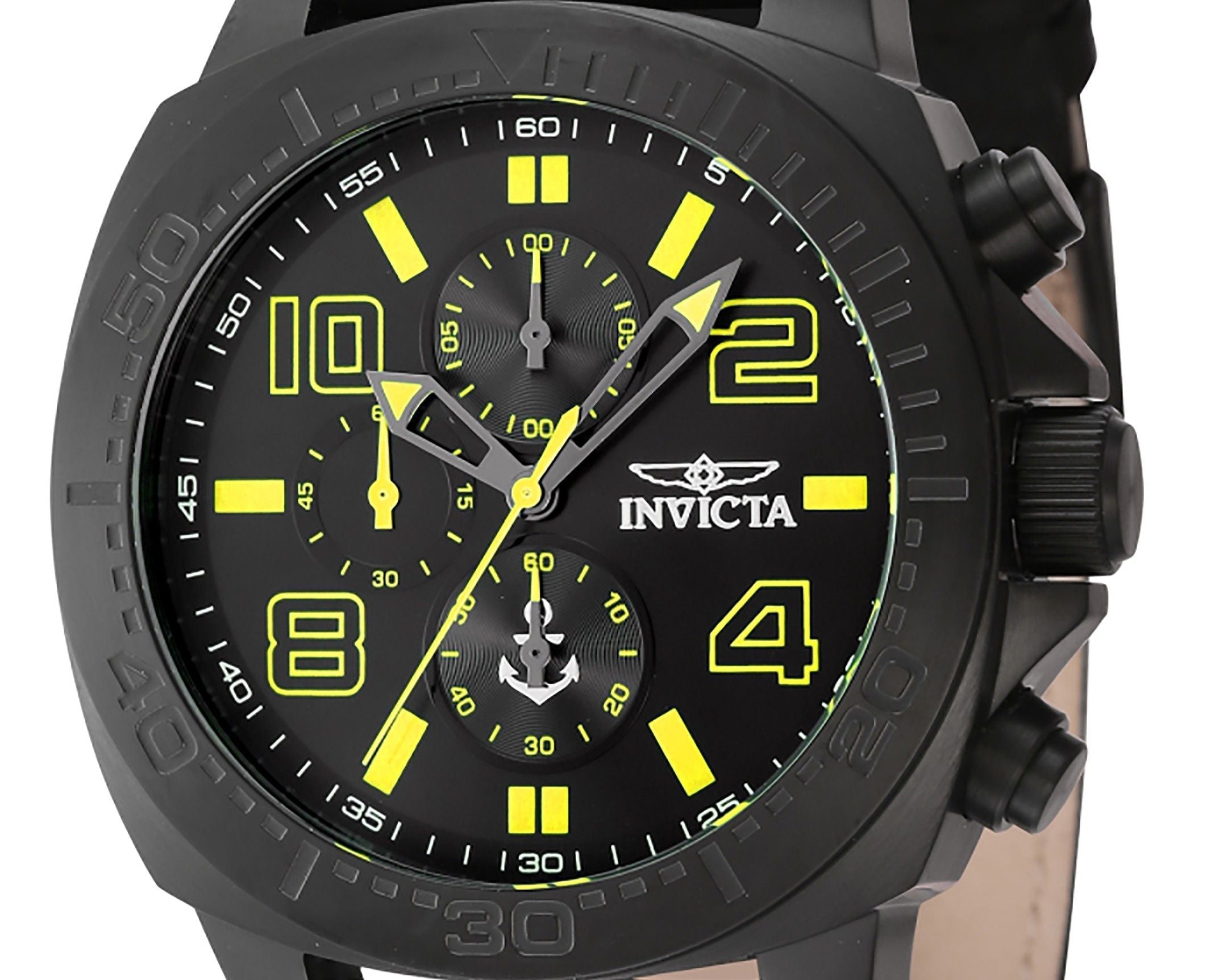 Invicta Ocean Voyage Chronograph Nylon Strap Black Dial Quartz 46287 Men's Watch - Prestige Stones