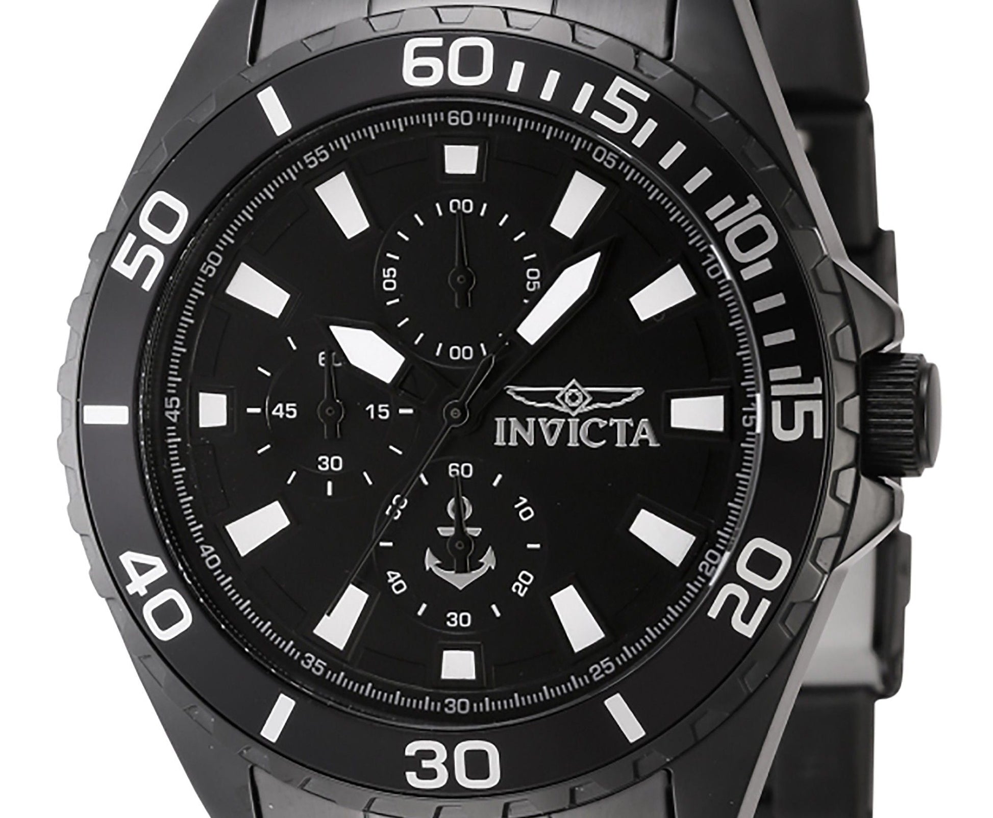 Invicta Ocean Voyage Chronograph Stainless Steel Black Dial Quartz 46284 Men's Watch - Prestige Stones