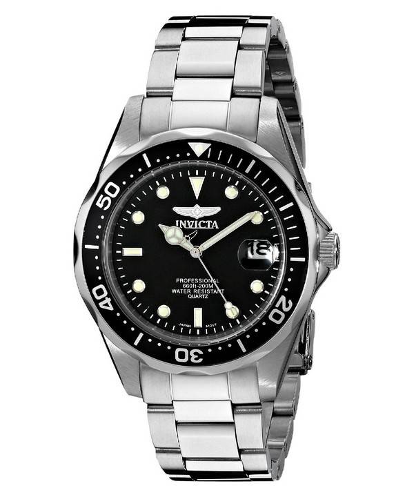 Invicta Pro Diver 200M Quartz Black Dial 8932 Men's Watch - Prestige Stones