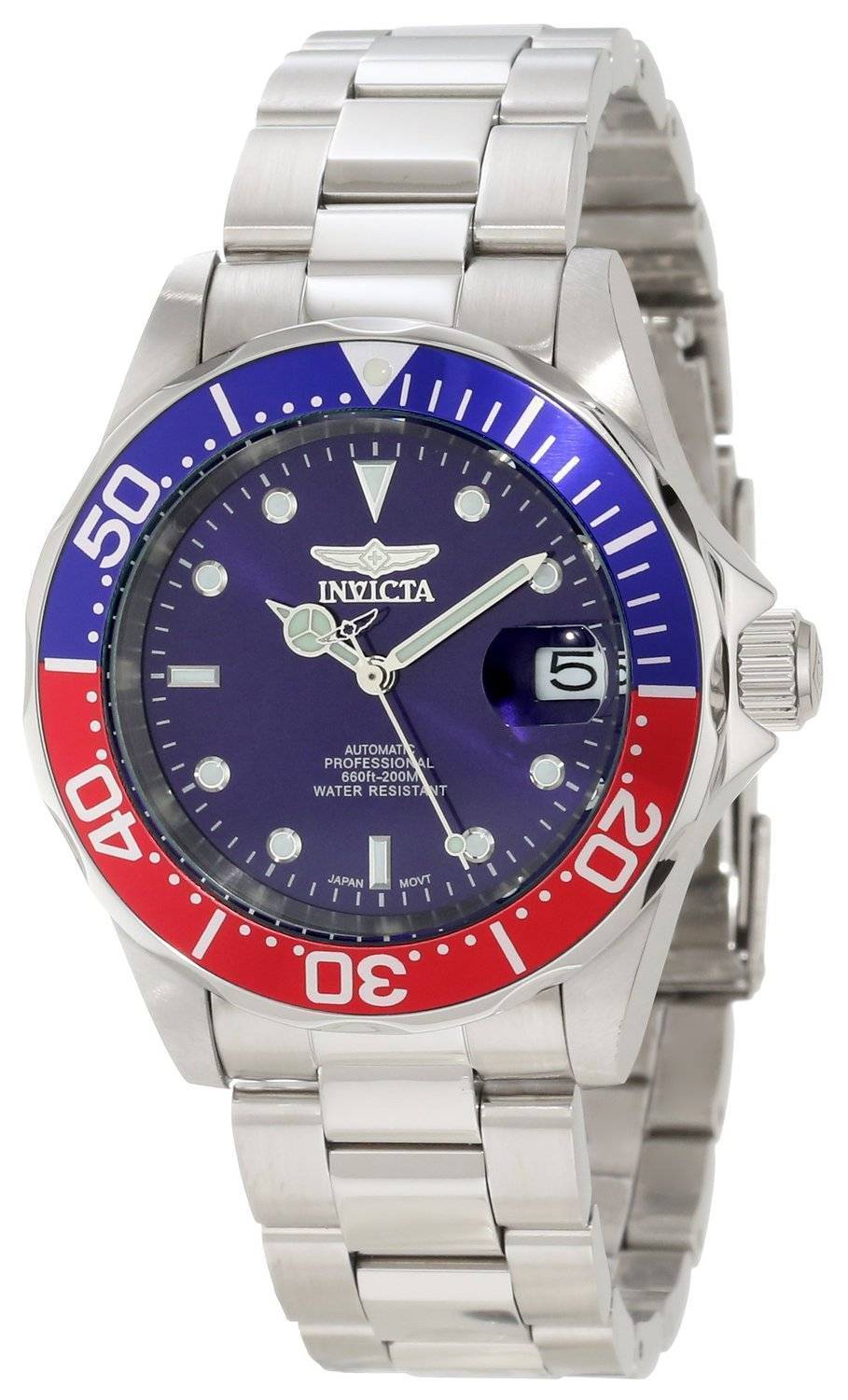 Invicta Pro Diver Automatic 200M Blue Dial 5053 Men's Watch - Prestige Stones