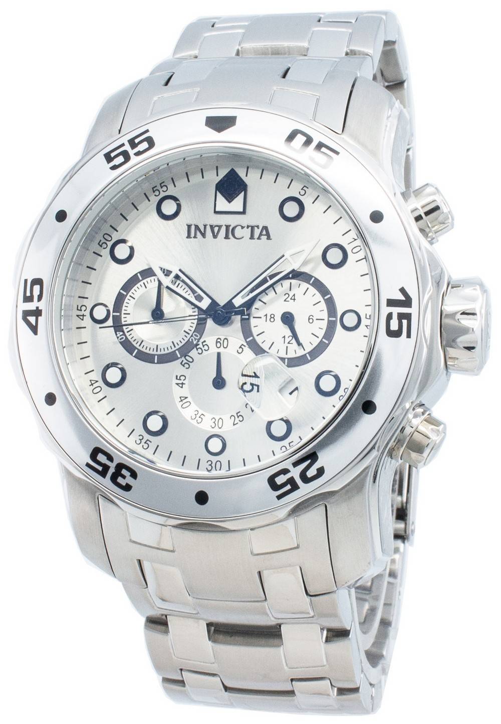 Invicta Pro - Diver Quartz Chronograph Silver Dial 0071 Men's Watch - Prestige Stones
