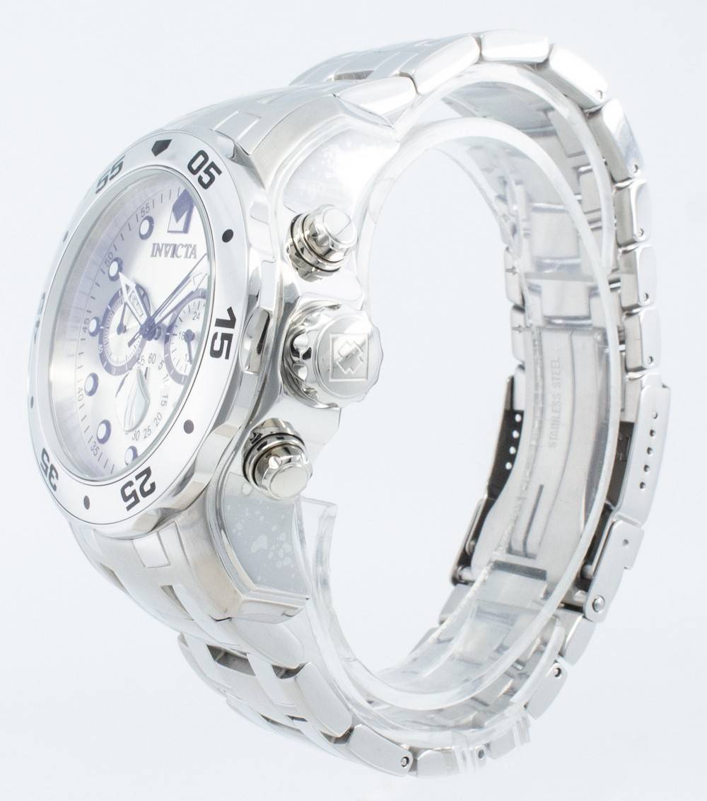 Invicta Pro - Diver Quartz Chronograph Silver Dial 0071 Men's Watch - Prestige Stones