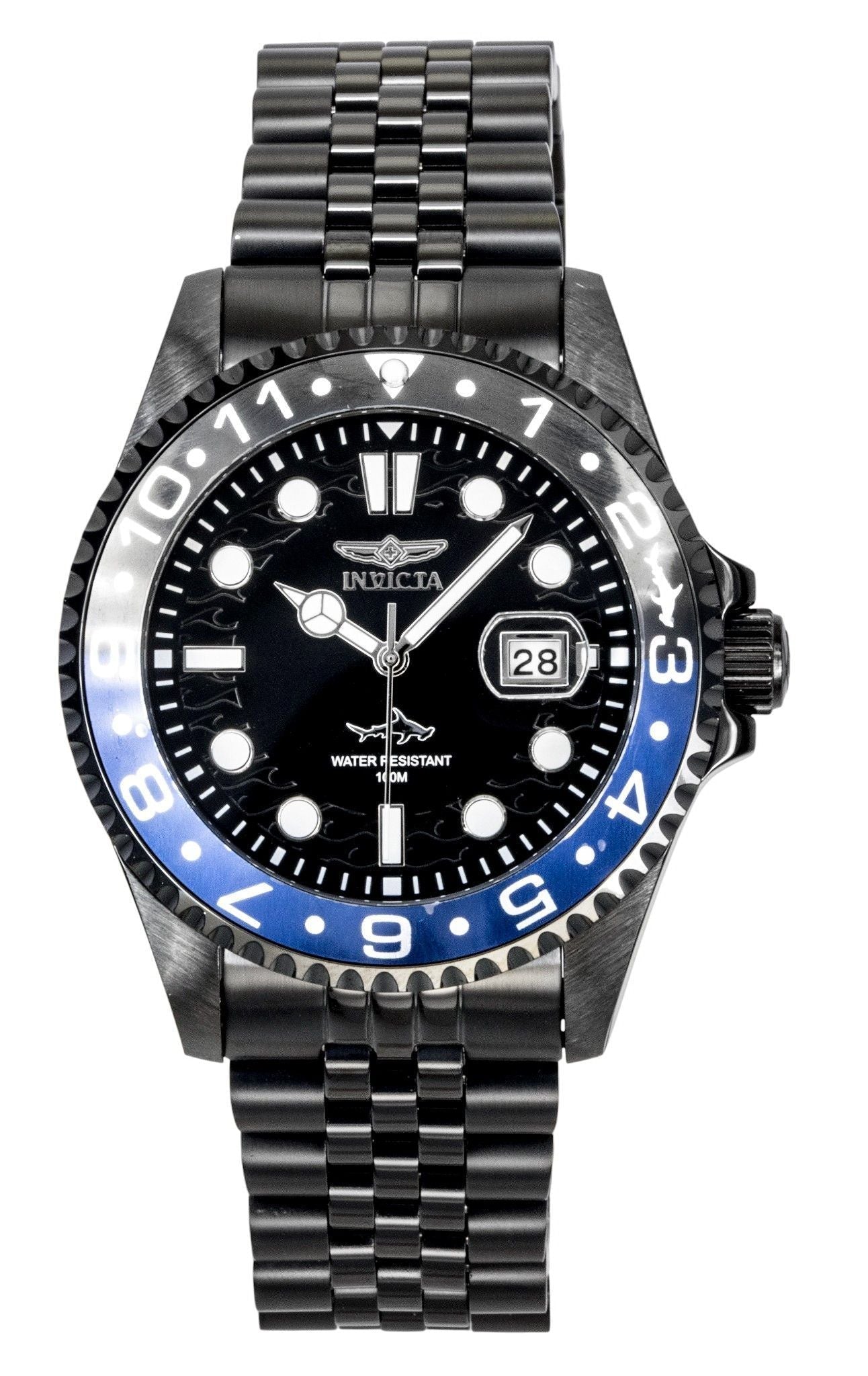 Invicta Pro Diver Stainless Steel Black Dial Quartz 30627 100M Men's Watch - Prestige Stones