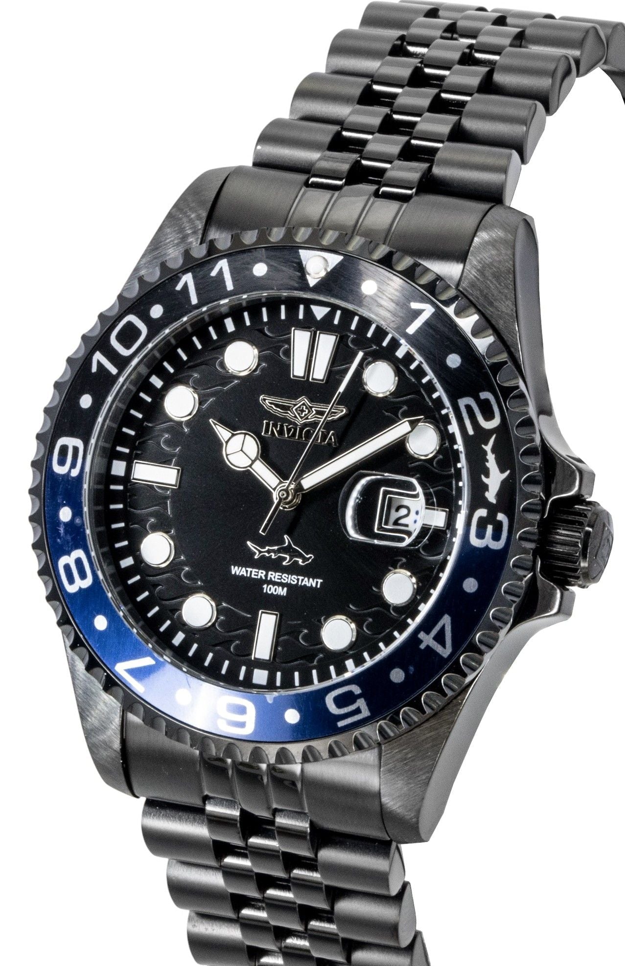 Invicta Pro Diver Stainless Steel Black Dial Quartz 30627 100M Men's Watch - Prestige Stones