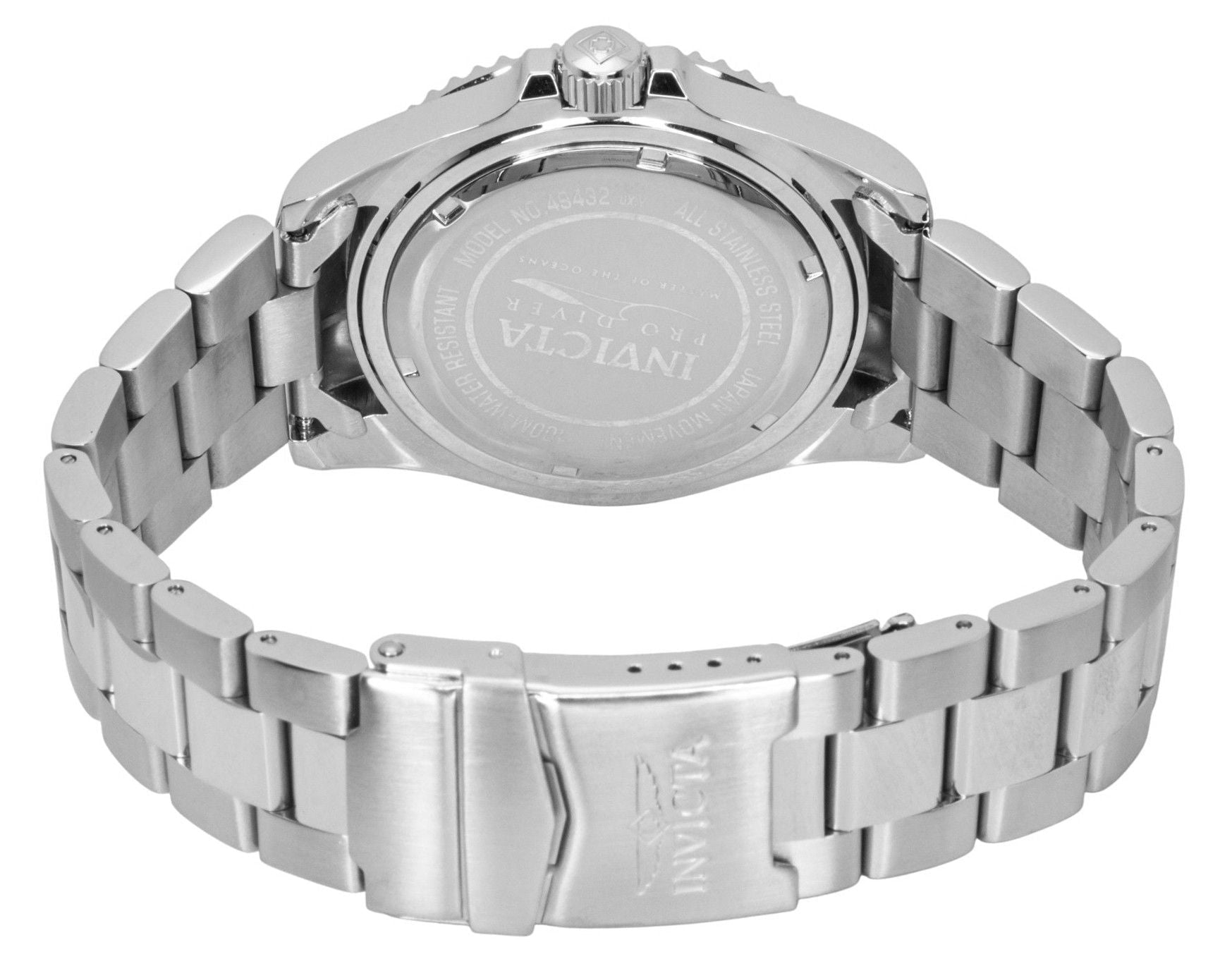 Invicta Pro Diver Stainless Steel Blue Dial Batman Bezel Quartz 49432 100M Men's Watch - Prestige Stones