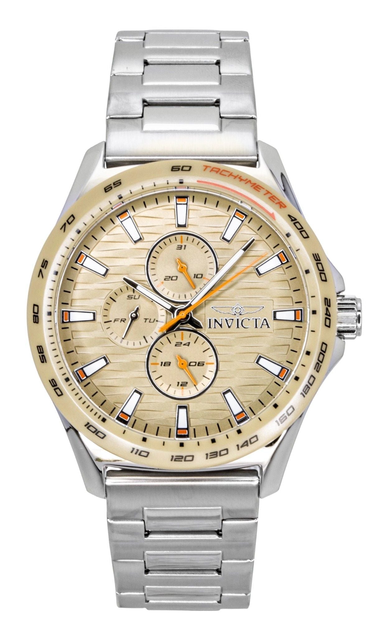 Invicta Racing GMT Stainless Steel Sand Dial Quartz 47552 Men's Watch - Prestige Stones