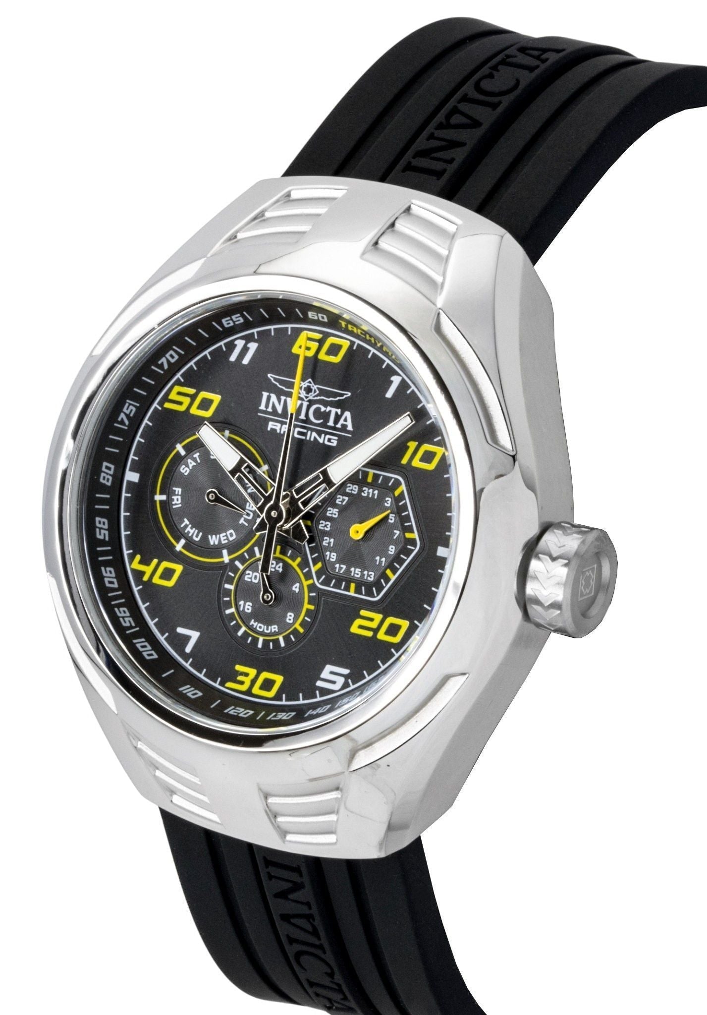 Invicta Racing Silicone Strap Black Dial Quartz 47724 Men's Watch - Prestige Stones