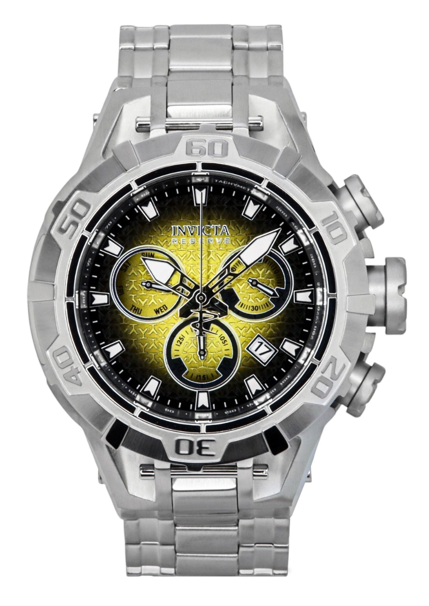 Invicta Reserve Ocean Warrior Chronograph Yellow and Black Dial Quartz 47848 100M Men's Watch - Prestige Stones