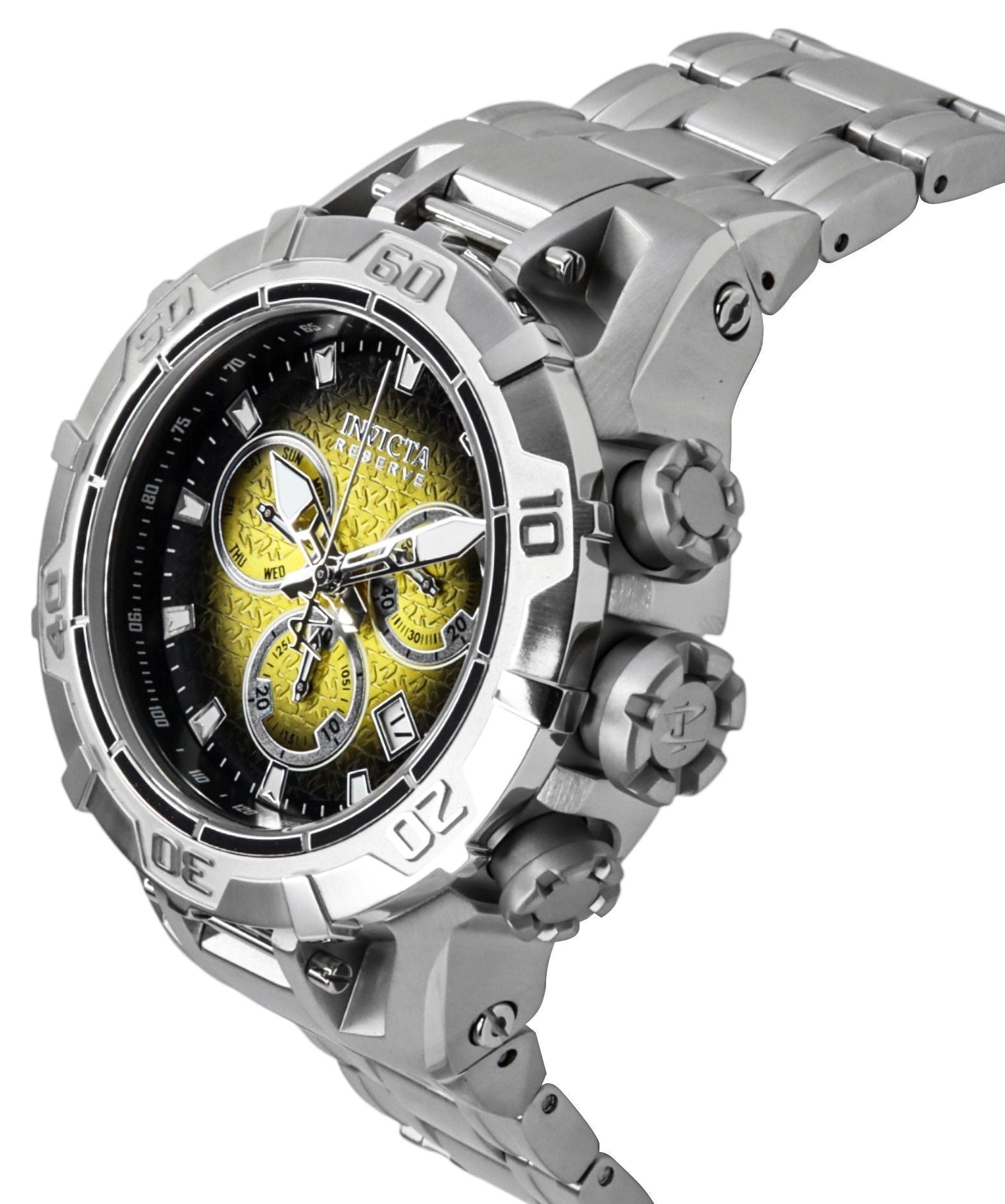Invicta Reserve Ocean Warrior Chronograph Yellow and Black Dial Quartz 47848 100M Men's Watch - Prestige Stones