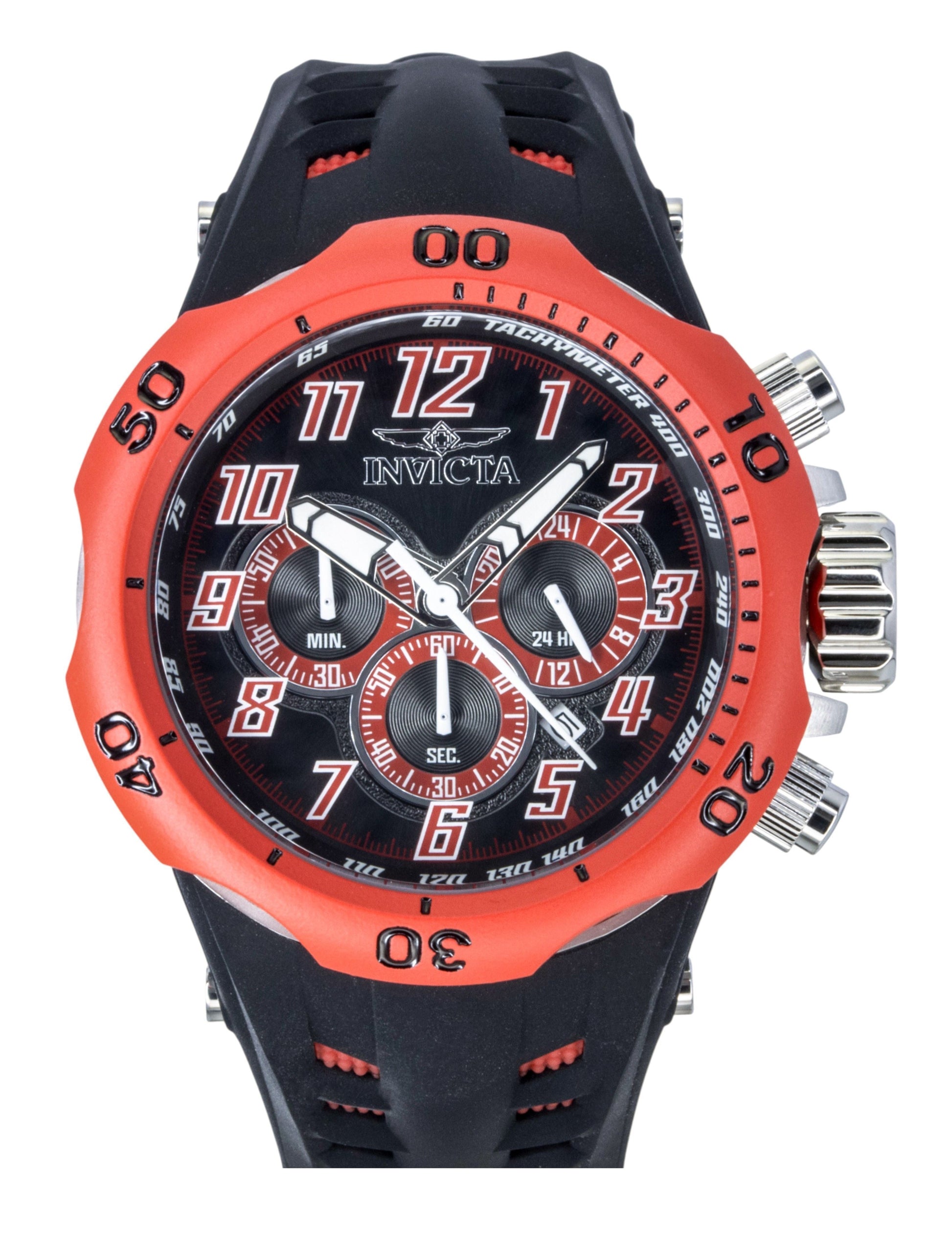 Invicta Venom Hydra GMT Chronograph Silicone Strap Black Dial Quartz 48237 200M Men's Watch - Prestige Stones