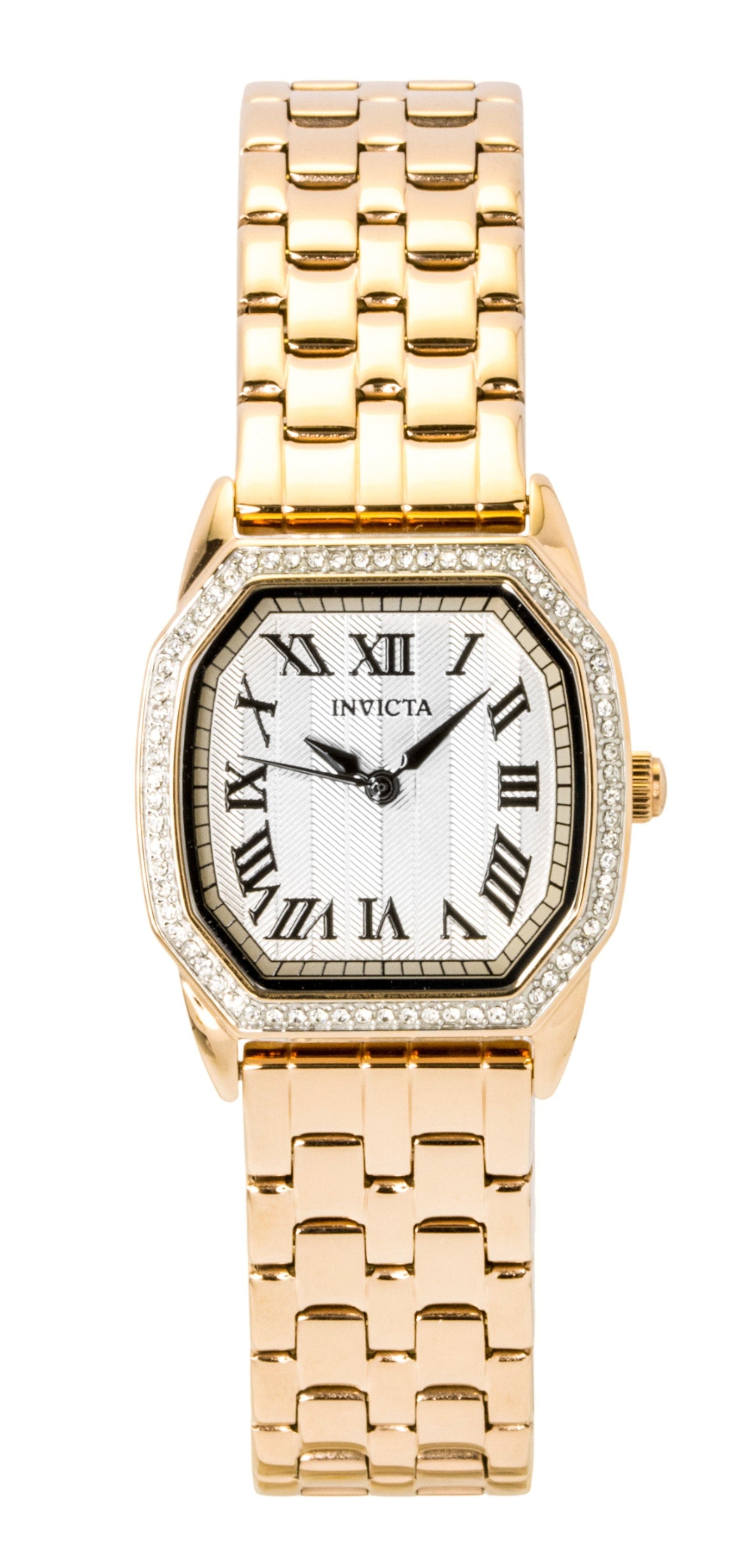 Invicta Wildflower Rose Gold Tone Stainless Steel Silver Dial Quartz 49039 Women's Watch - Prestige Stones