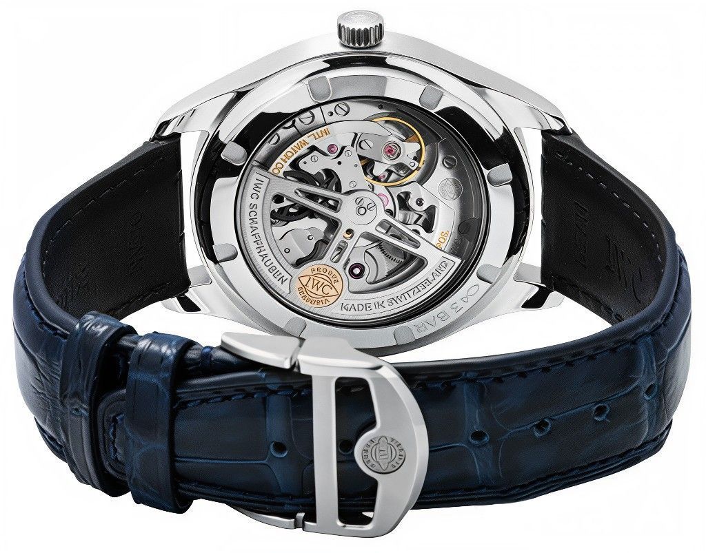 IWC Portugieser Leather Strap Silver Dial Automatic IW358304 Men's Watch - Prestige Stones