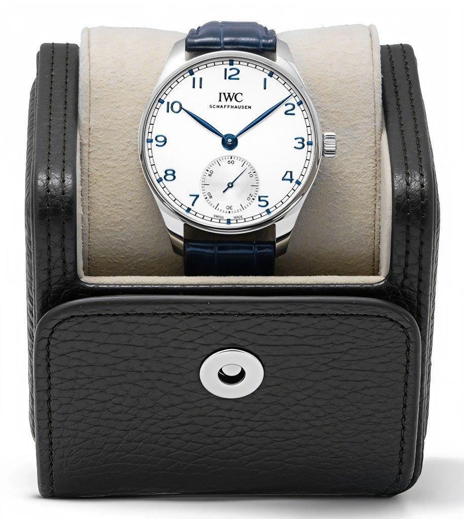IWC Portugieser Leather Strap Silver Dial Automatic IW358304 Men's Watch - Prestige Stones