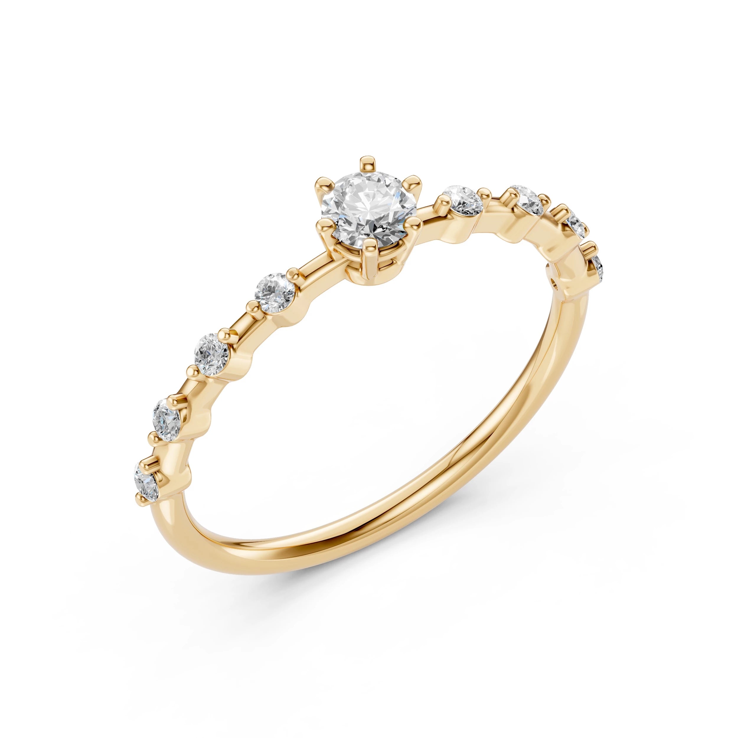 Solitaire Eternity Ring - 101-10144(3.7)