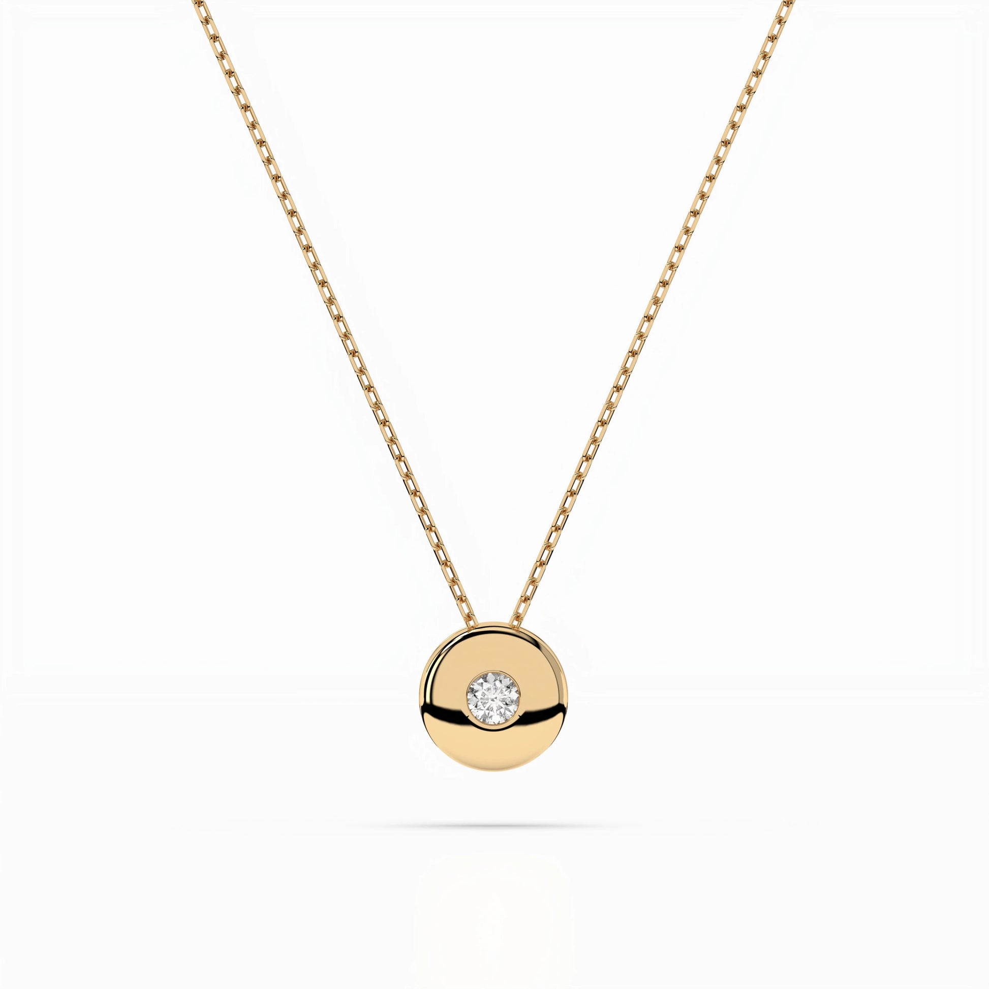 Solitaire Necklace - 104-10015(2.2)