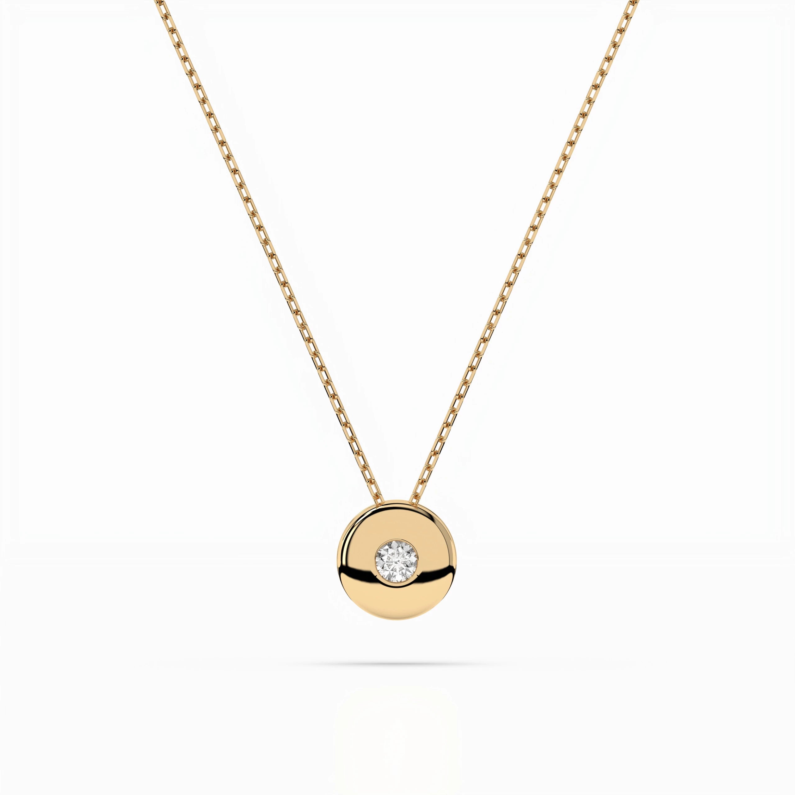 Solitaire Necklace - 104-10015(2.2)